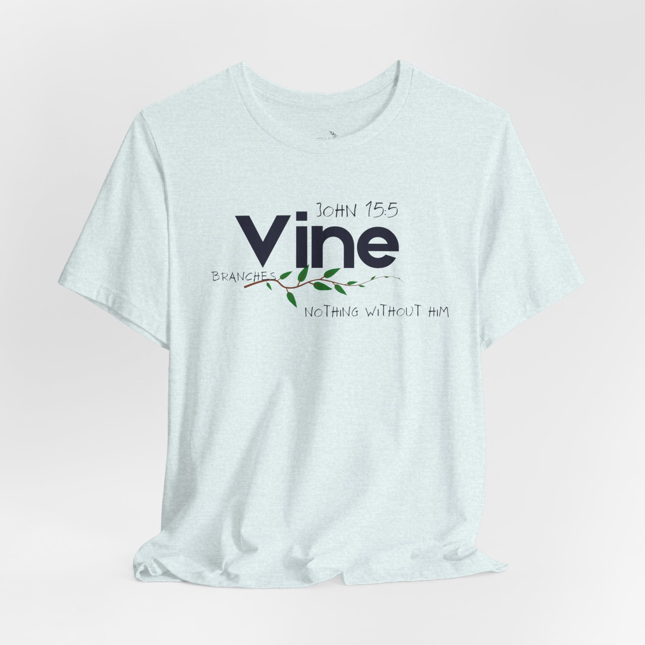 Vine typography tee T-Shirt | botanical vine script graphic