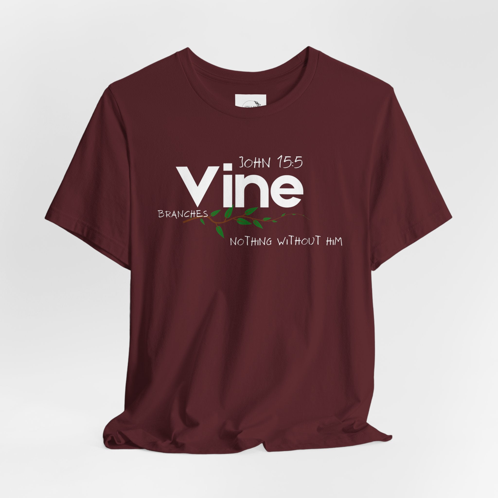 Vine typography tee T-Shirt | botanical vine script graphic