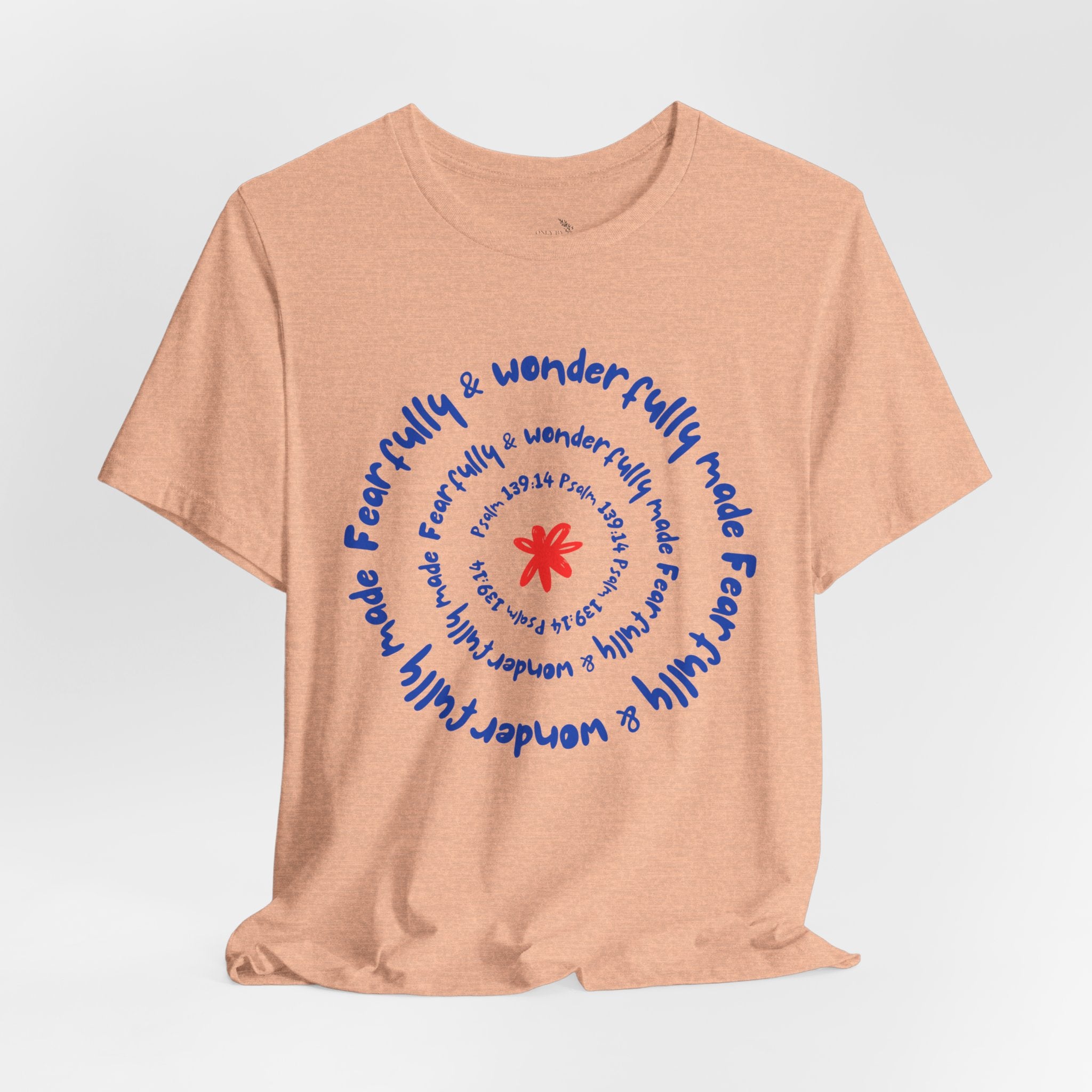 T-Shirt — 'Fearfully & Wonderfully Made' Spiral Design