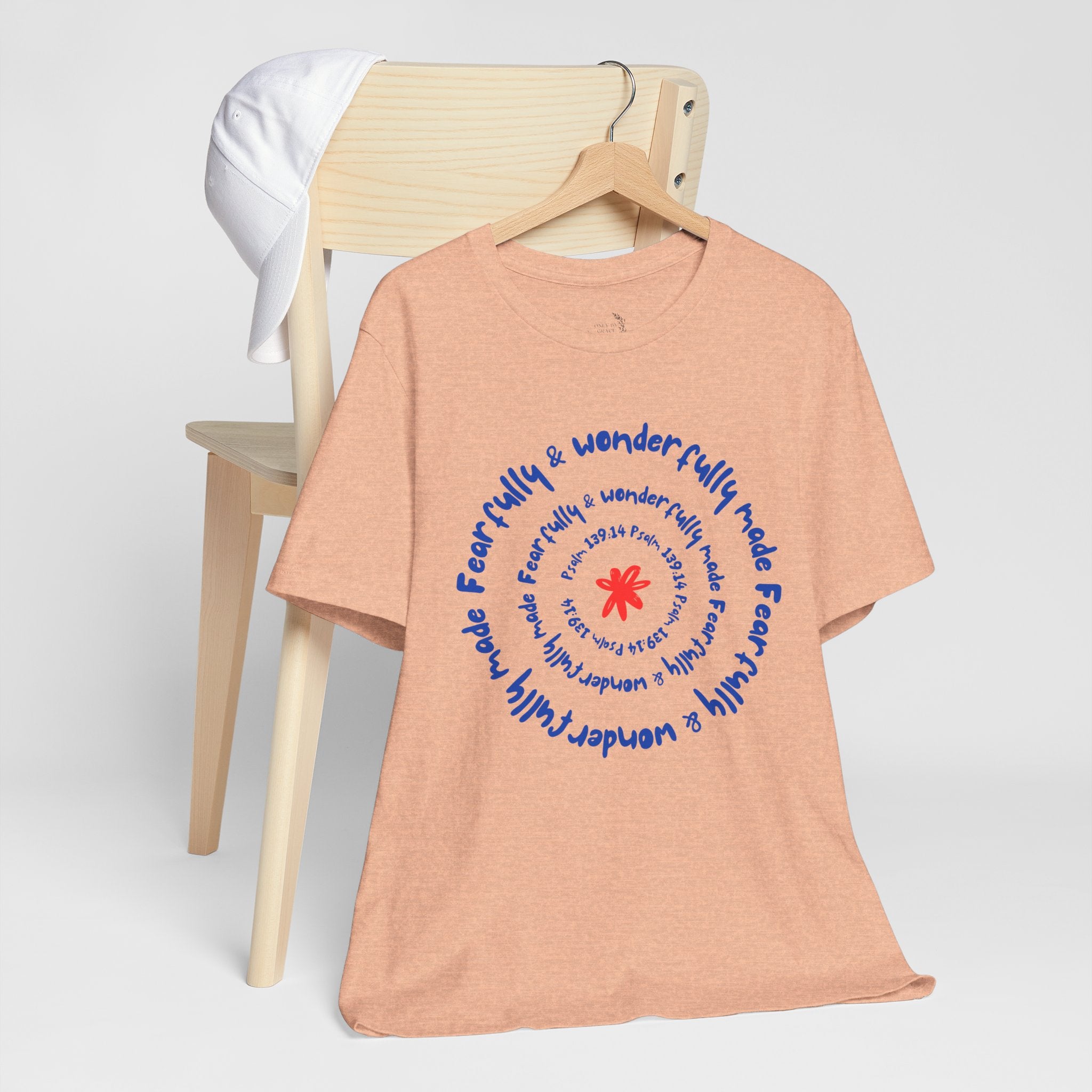 T-Shirt — 'Fearfully & Wonderfully Made' Spiral Design