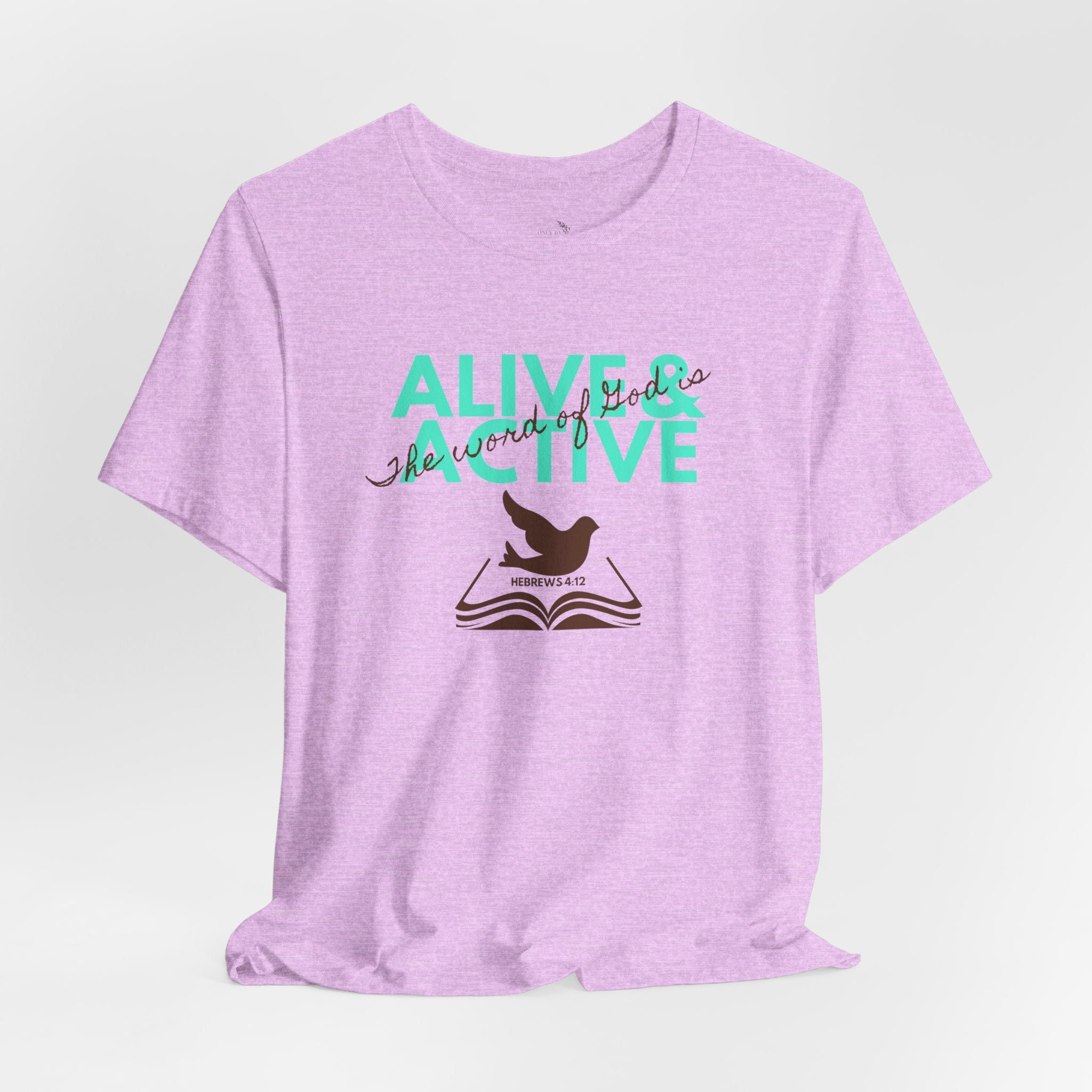 Alive & Active sword wings T-Shirt | Hebrews 4:12 scripture design