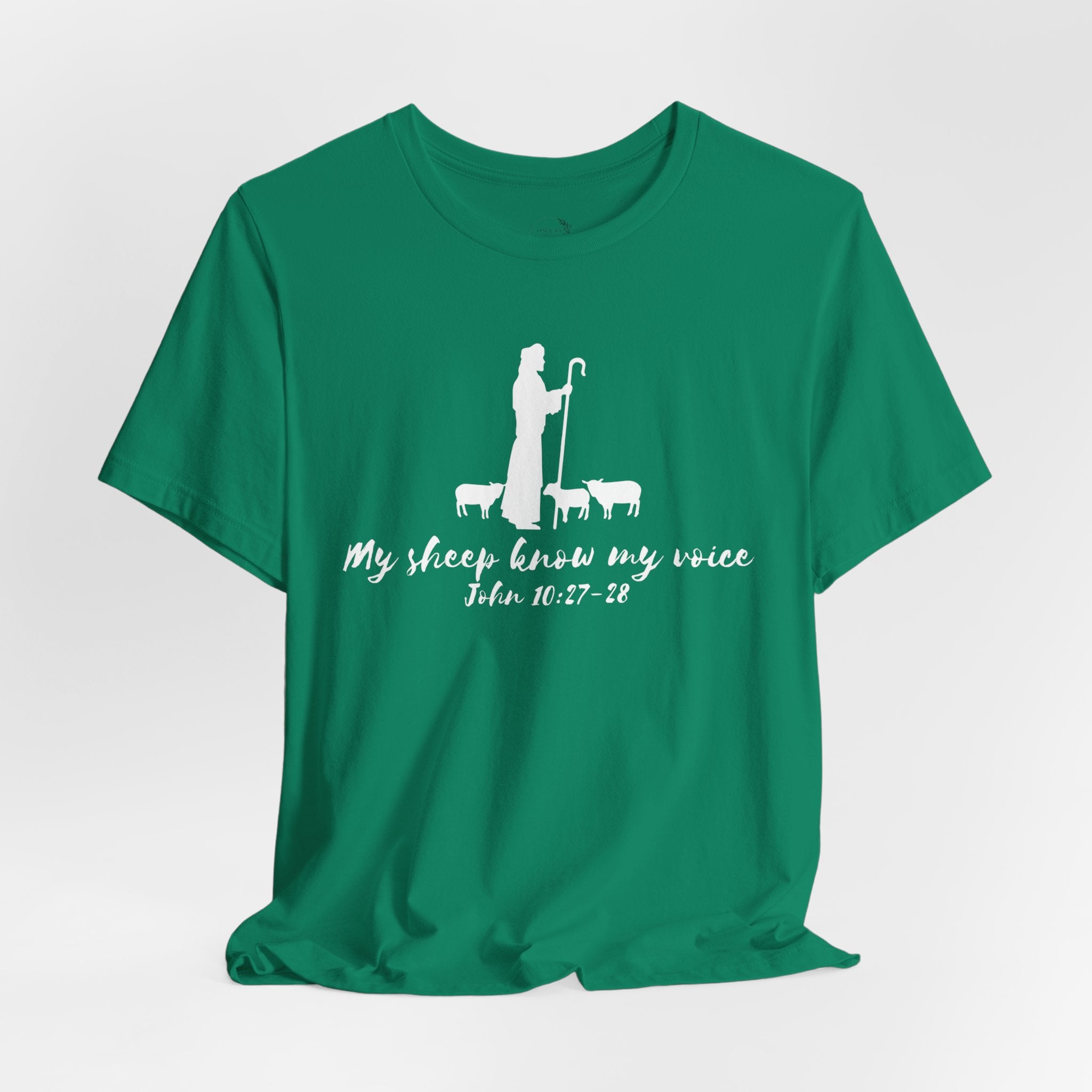 My Sheep Know My Voice shepherd silhouette T-Shirt | John 10:27 scripture