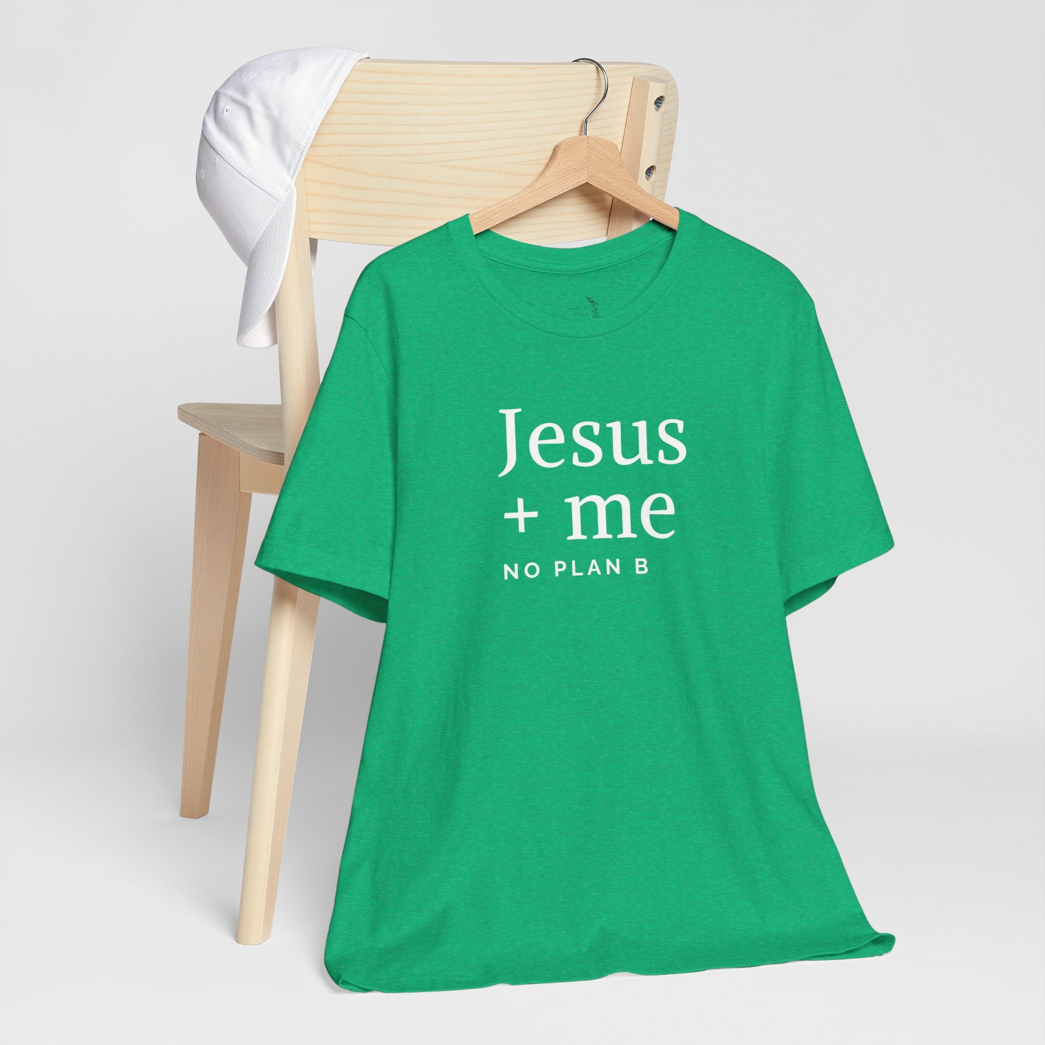 Jesus + Me No Plan B T-Shirt | Christian Cross Scripture Tee