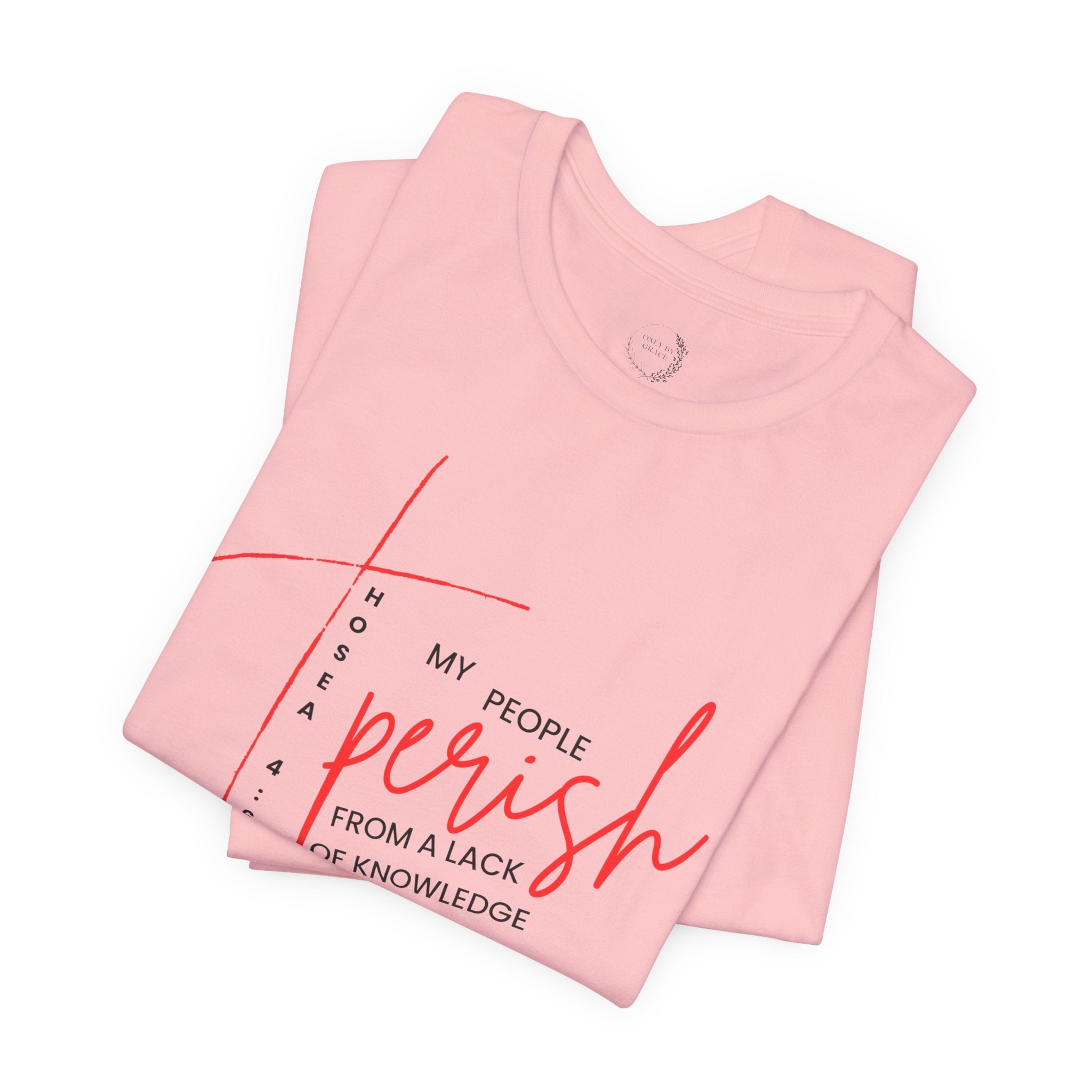 Faith Graphic Tee — "My People Perish from a Lack of Knowledge"