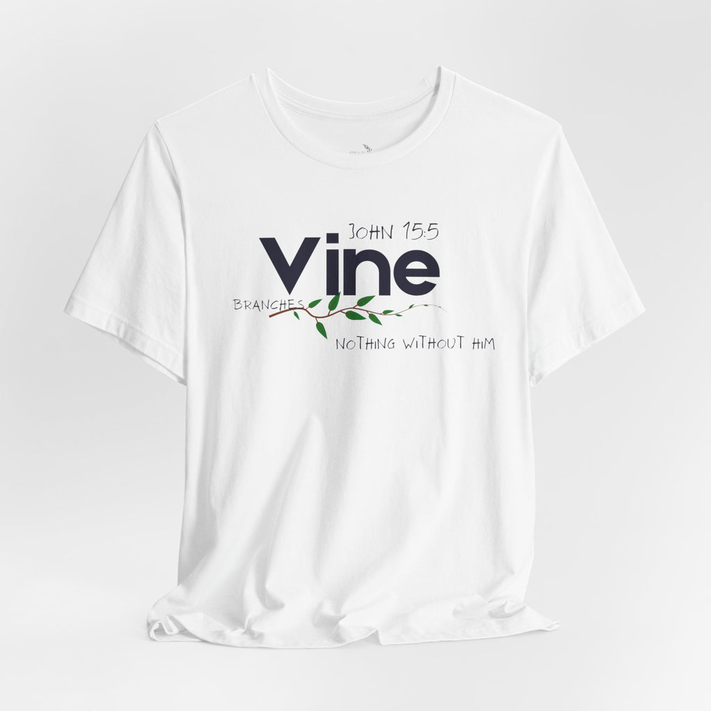 Vine typography tee T-Shirt | botanical vine script graphic