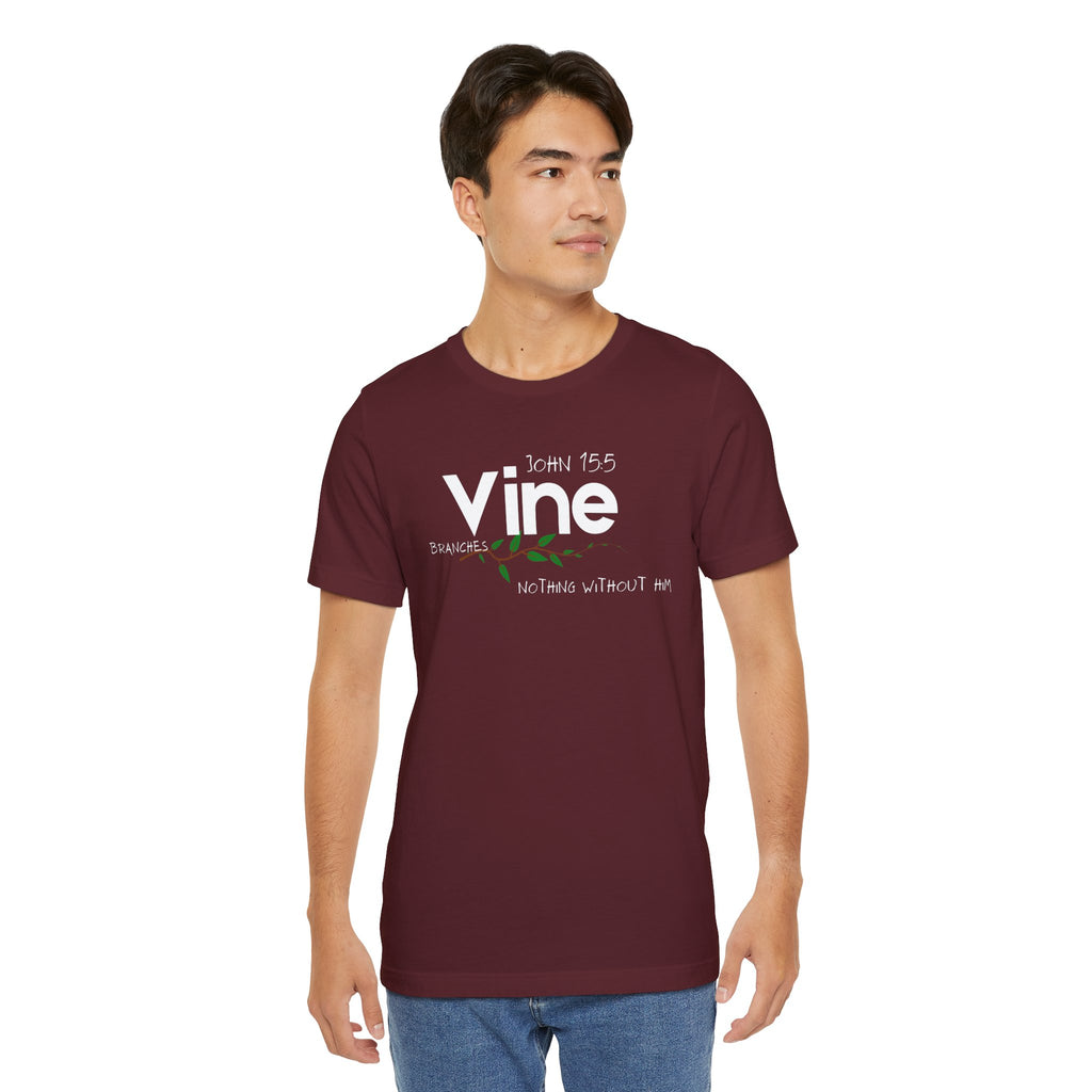 Vine typography tee T-Shirt | botanical vine script graphic