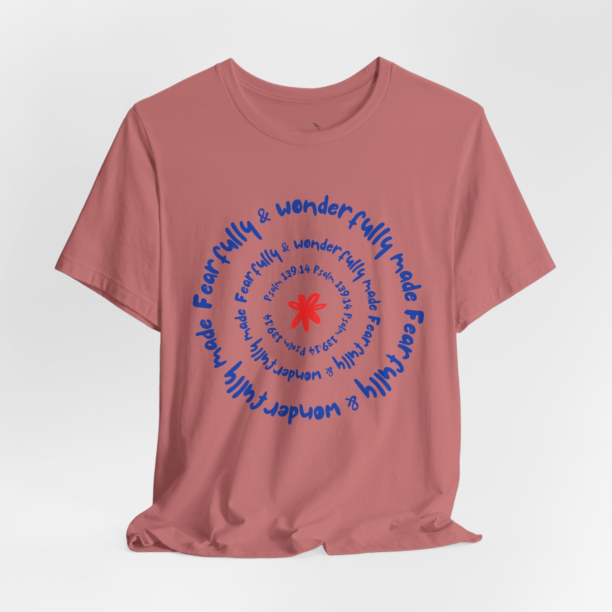 T-Shirt — 'Fearfully & Wonderfully Made' Spiral Design