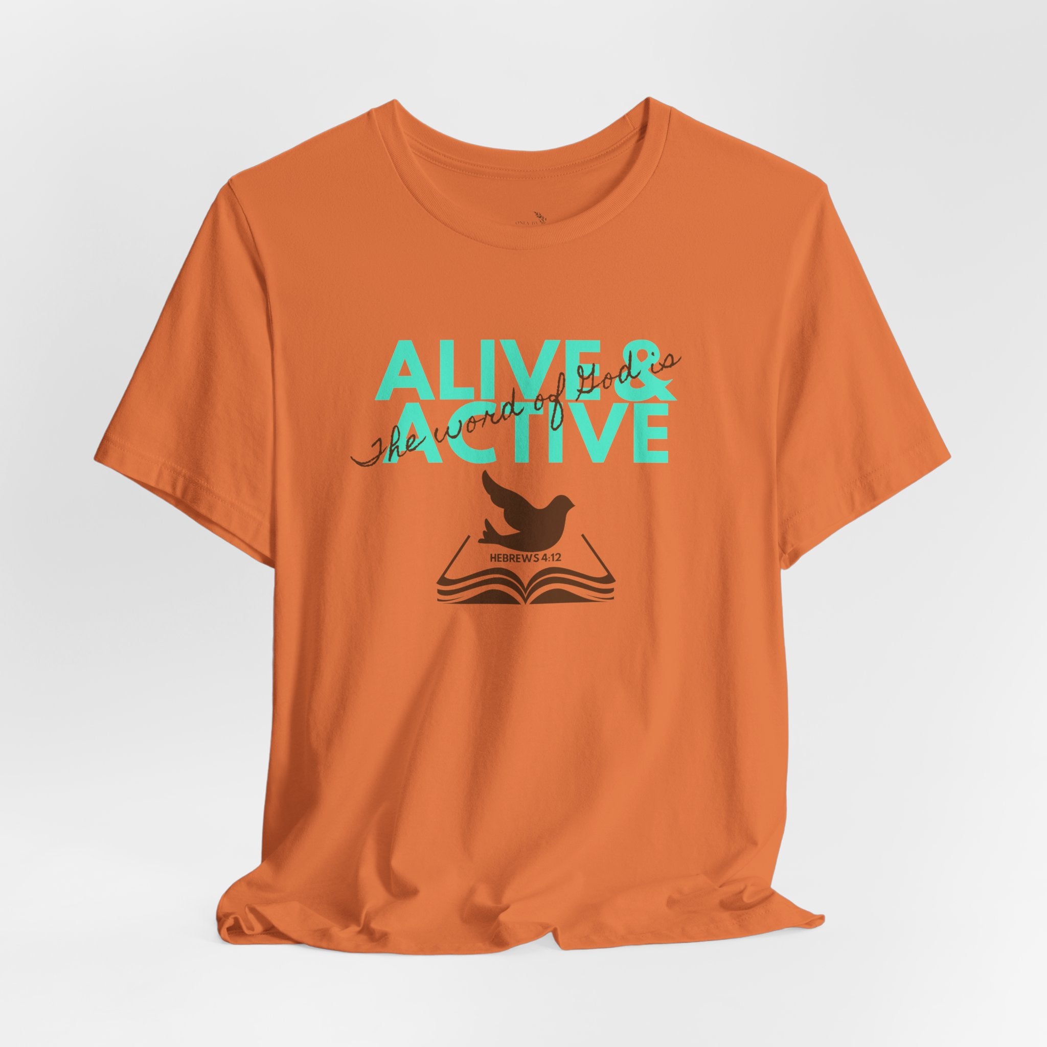 Alive & Active sword wings T-Shirt | Hebrews 4:12 scripture design