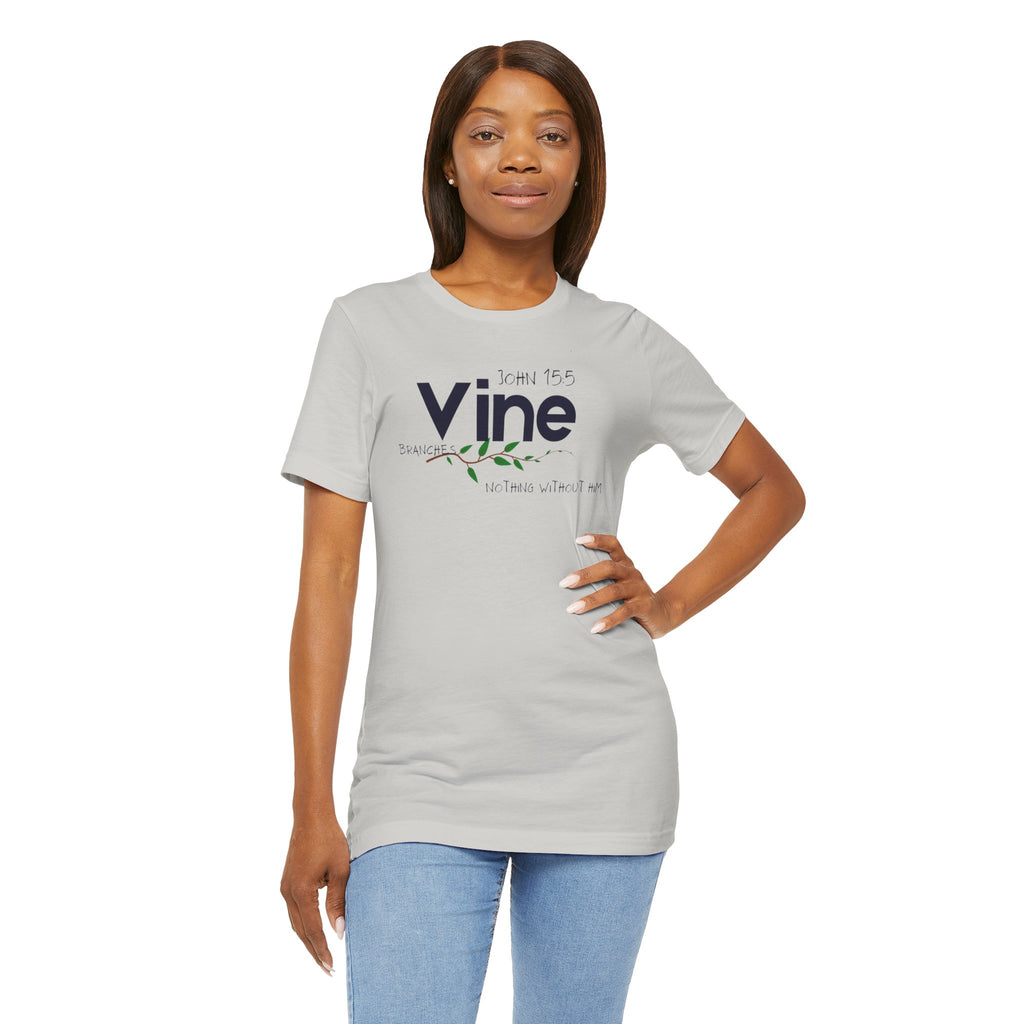 Vine typography tee T-Shirt | botanical vine script graphic