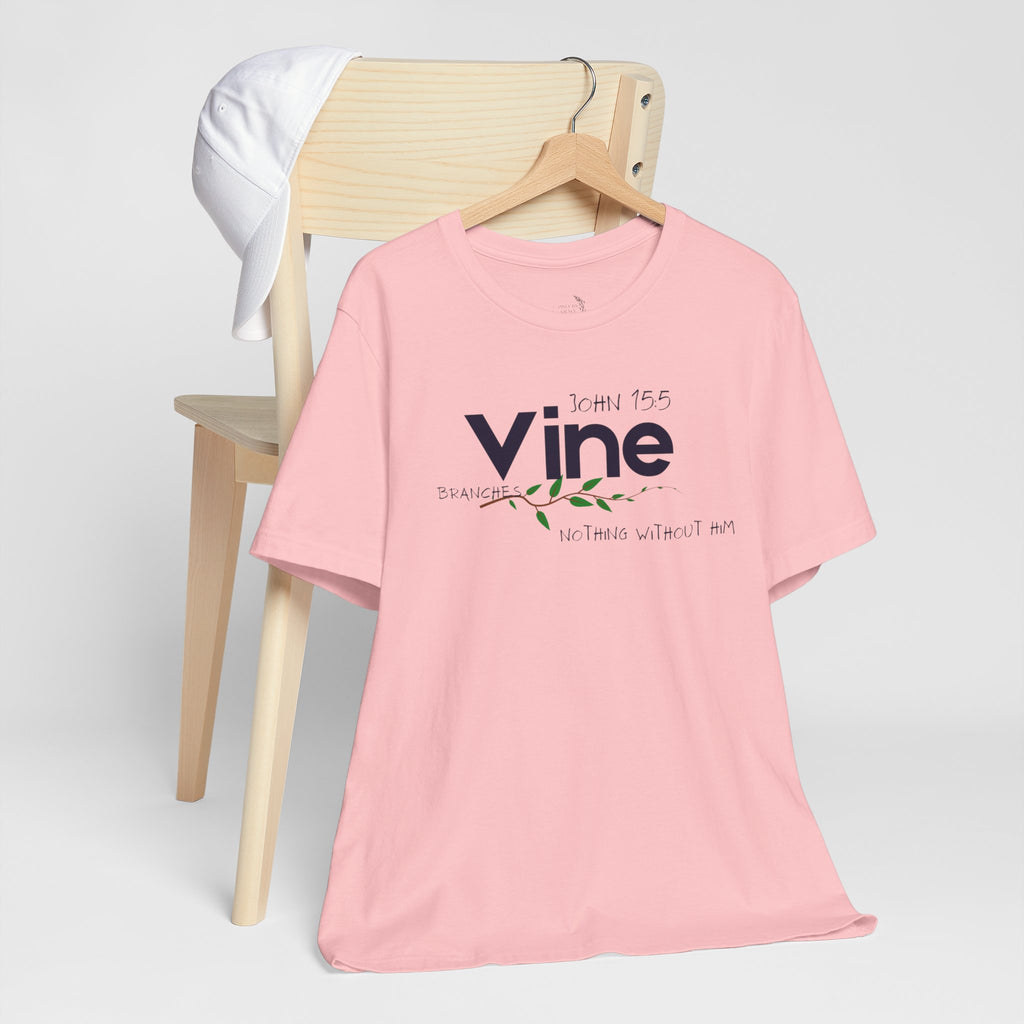 Vine typography tee T-Shirt | botanical vine script graphic