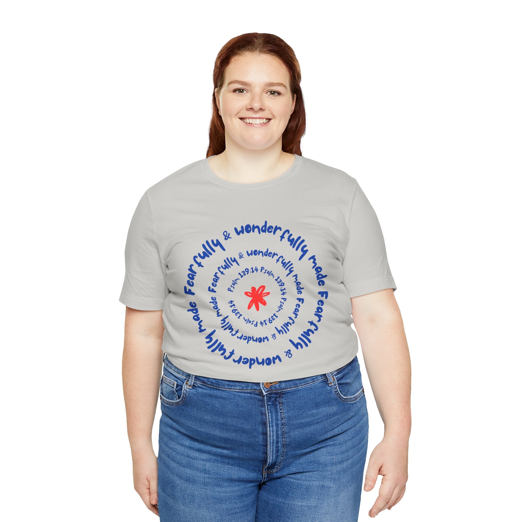 T-Shirt — 'Fearfully & Wonderfully Made' Spiral Design