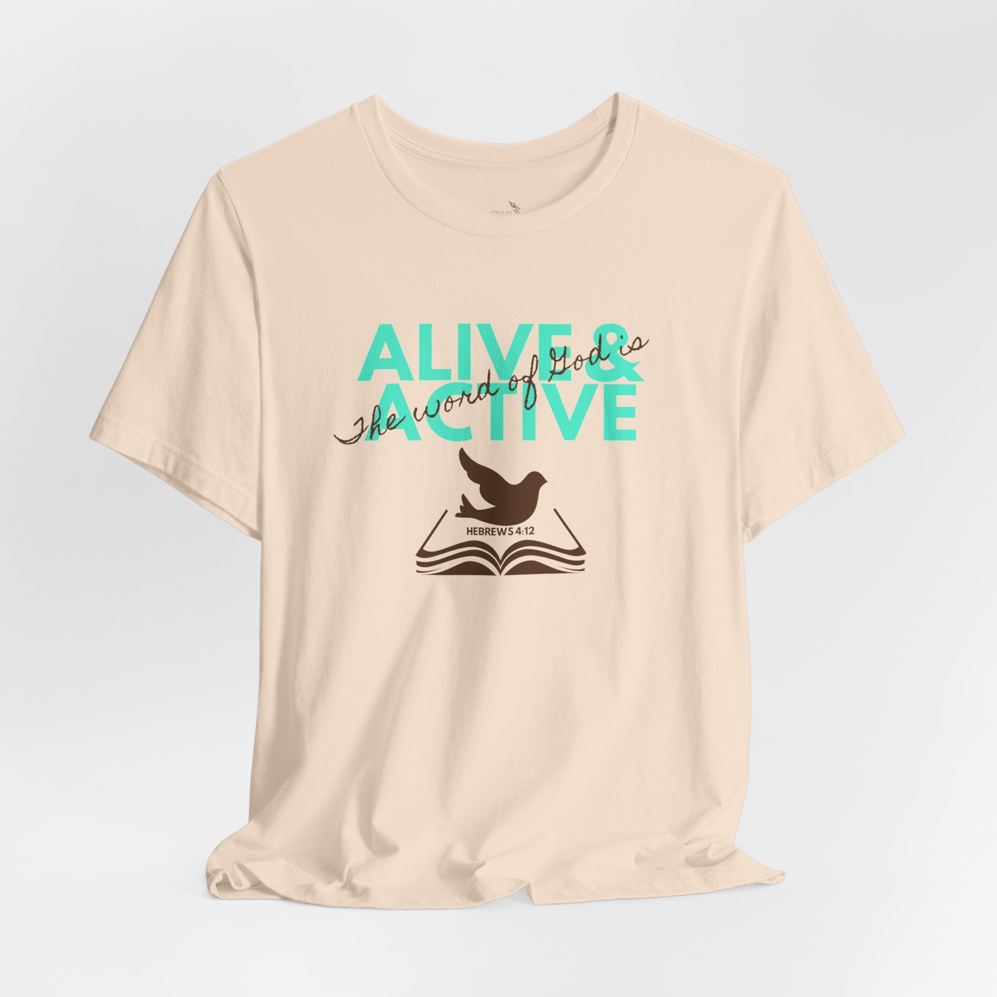 Alive & Active sword wings T-Shirt | Hebrews 4:12 scripture design