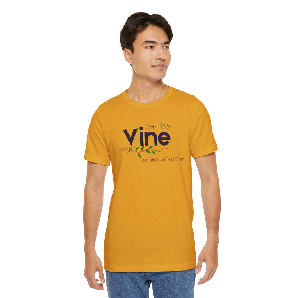 Vine typography tee T-Shirt | botanical vine script graphic