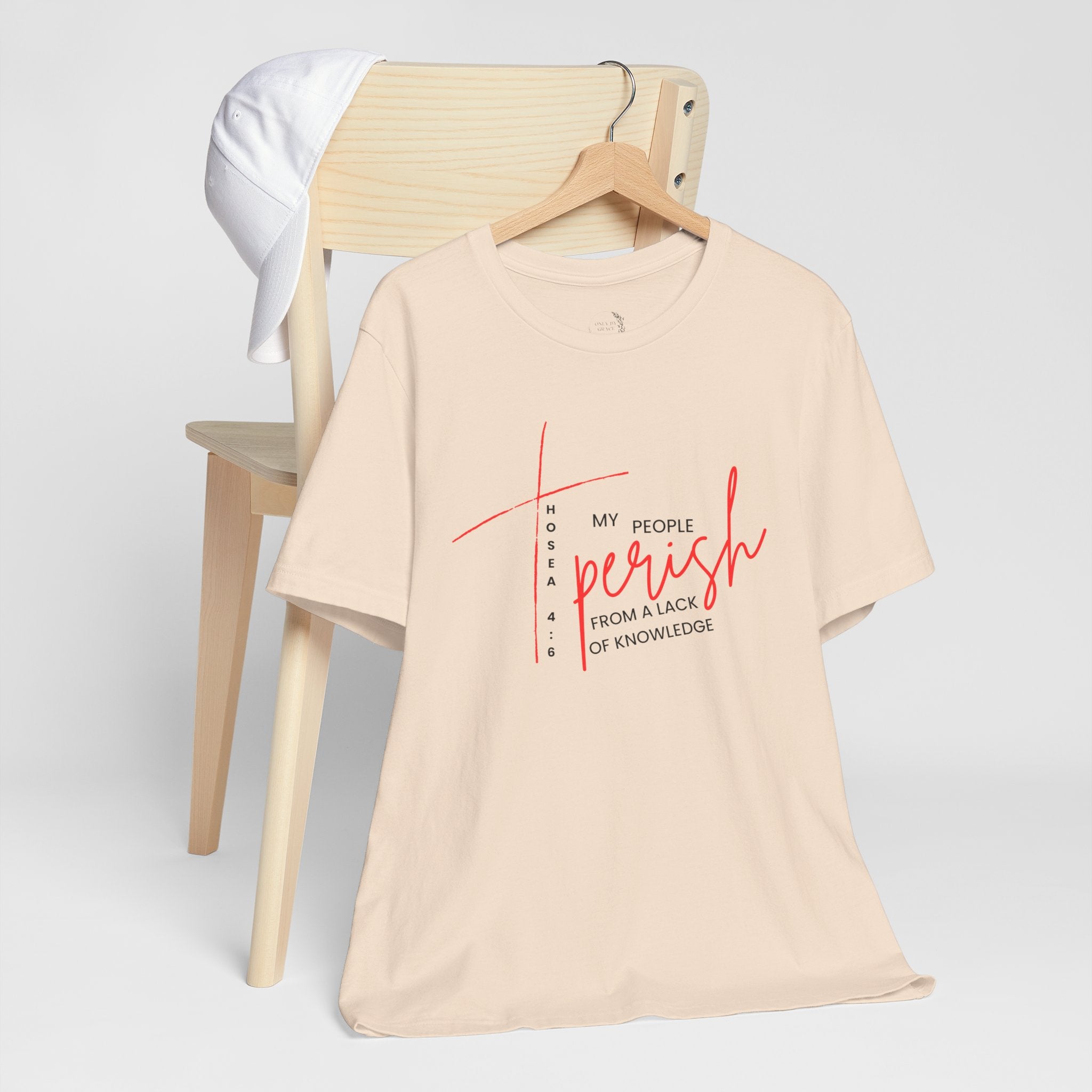 Faith Graphic Tee — "My People Perish from a Lack of Knowledge"