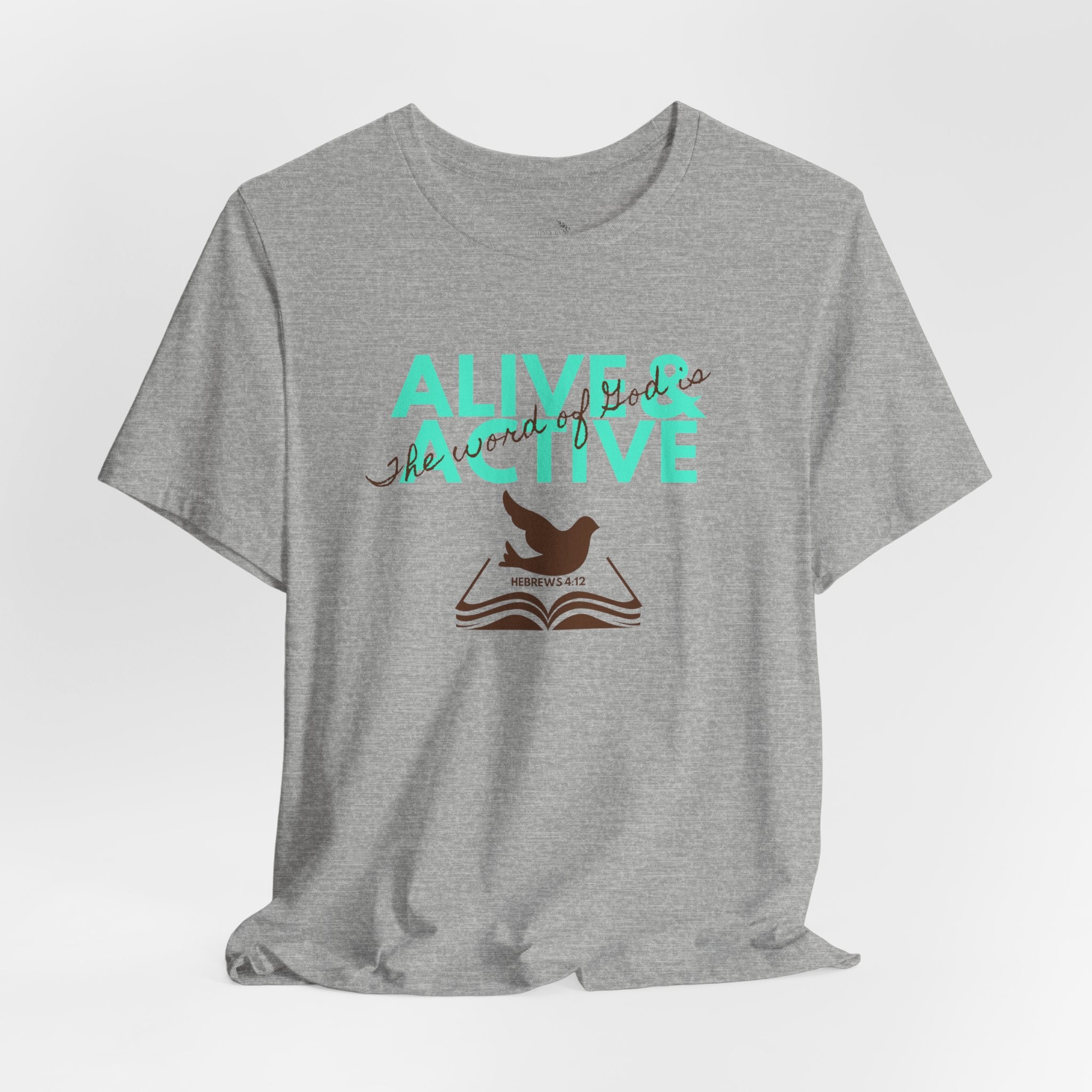 Alive & Active sword wings T-Shirt | Hebrews 4:12 scripture design
