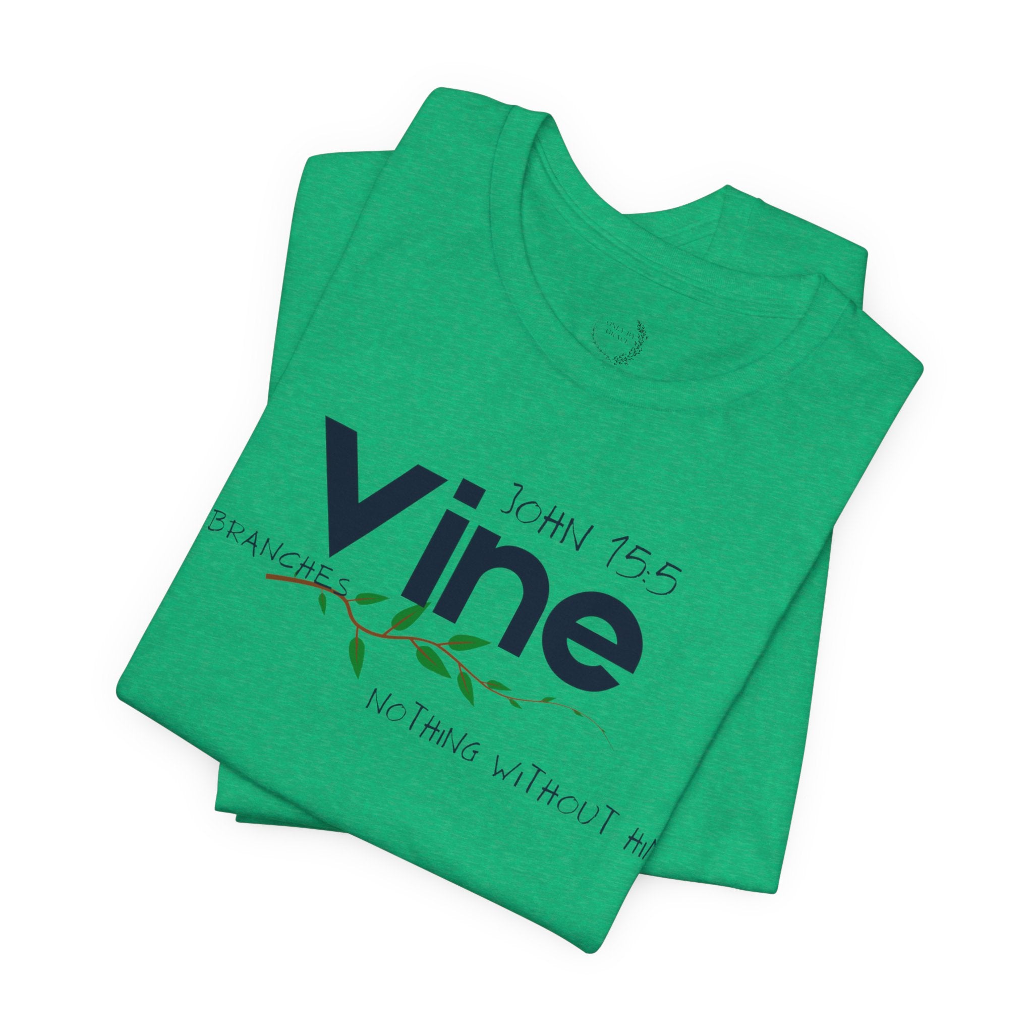 Vine typography tee T-Shirt | botanical vine script graphic