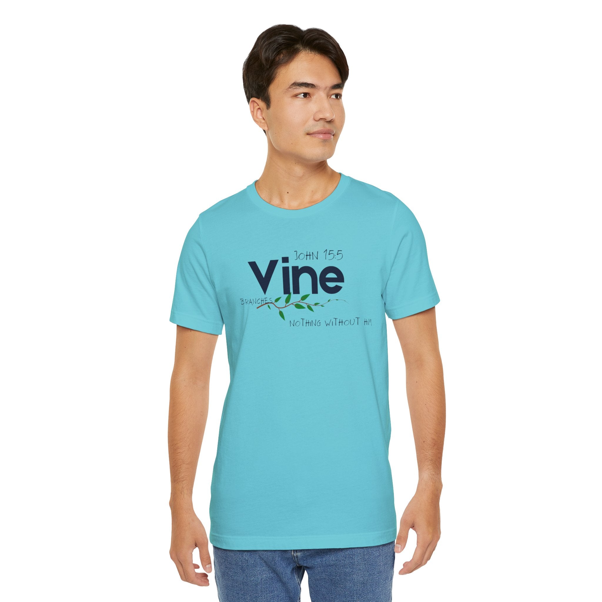 Vine typography tee T-Shirt | botanical vine script graphic