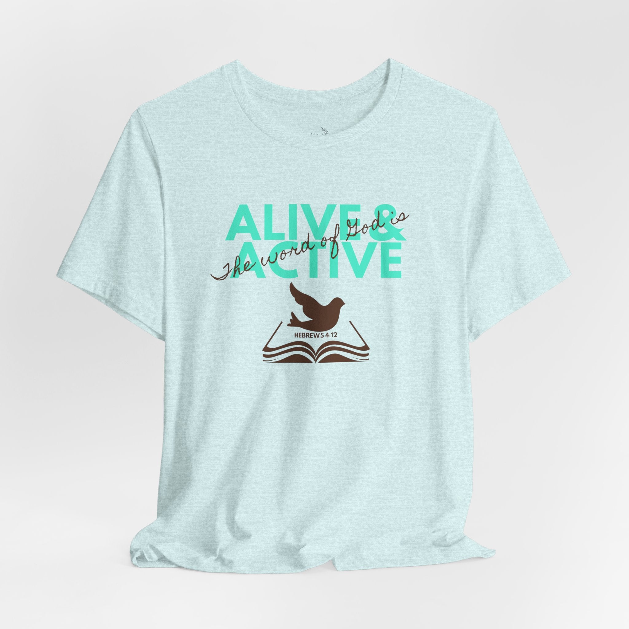 Alive & Active sword wings T-Shirt | Hebrews 4:12 scripture design