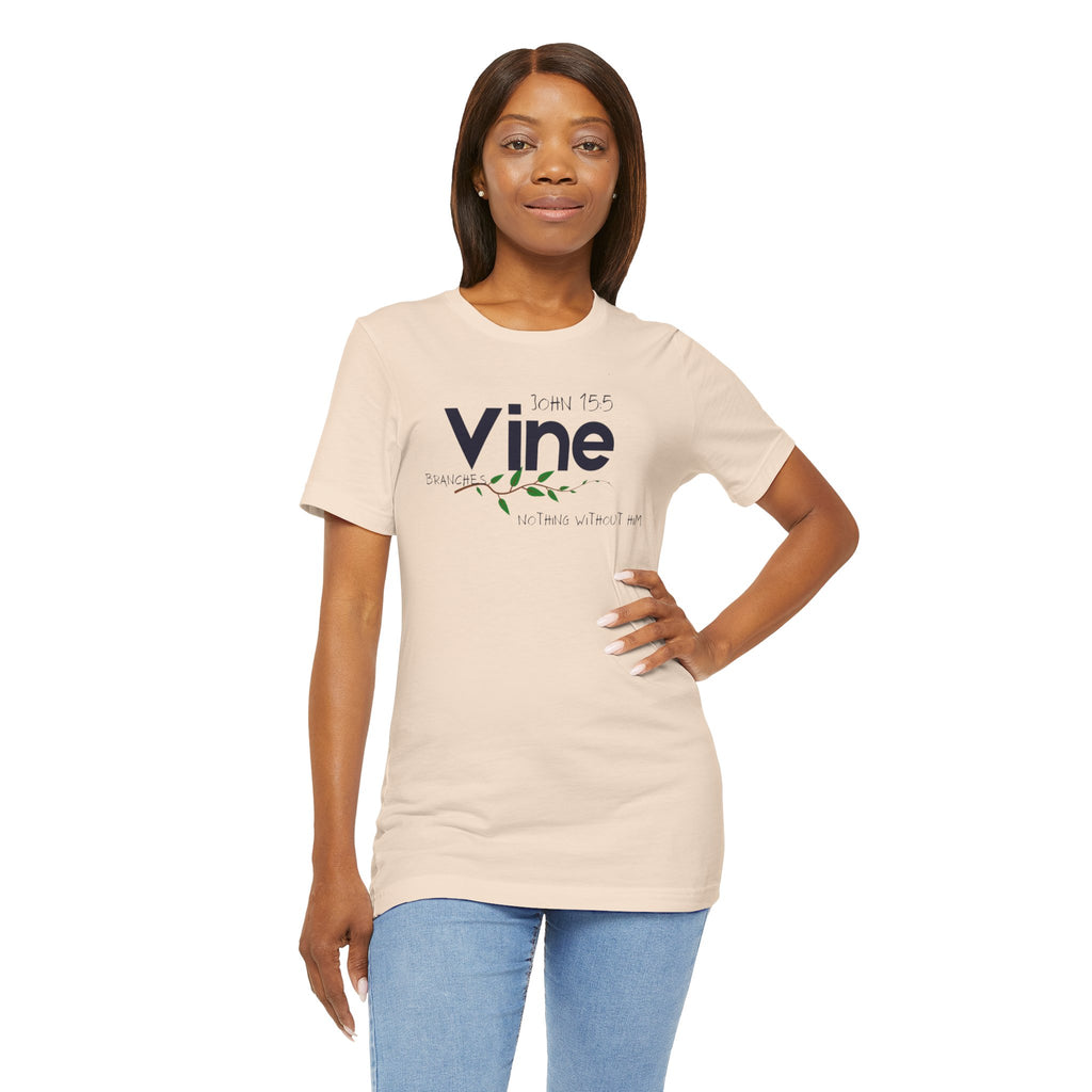 Vine typography tee T-Shirt | botanical vine script graphic