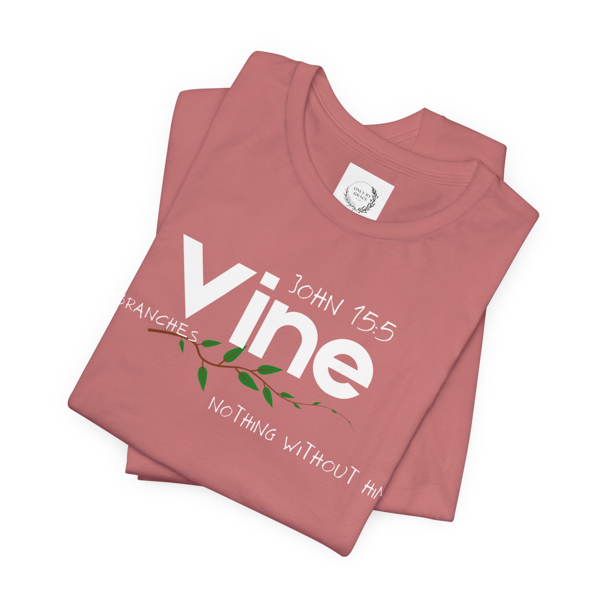Vine typography tee T-Shirt | botanical vine script graphic