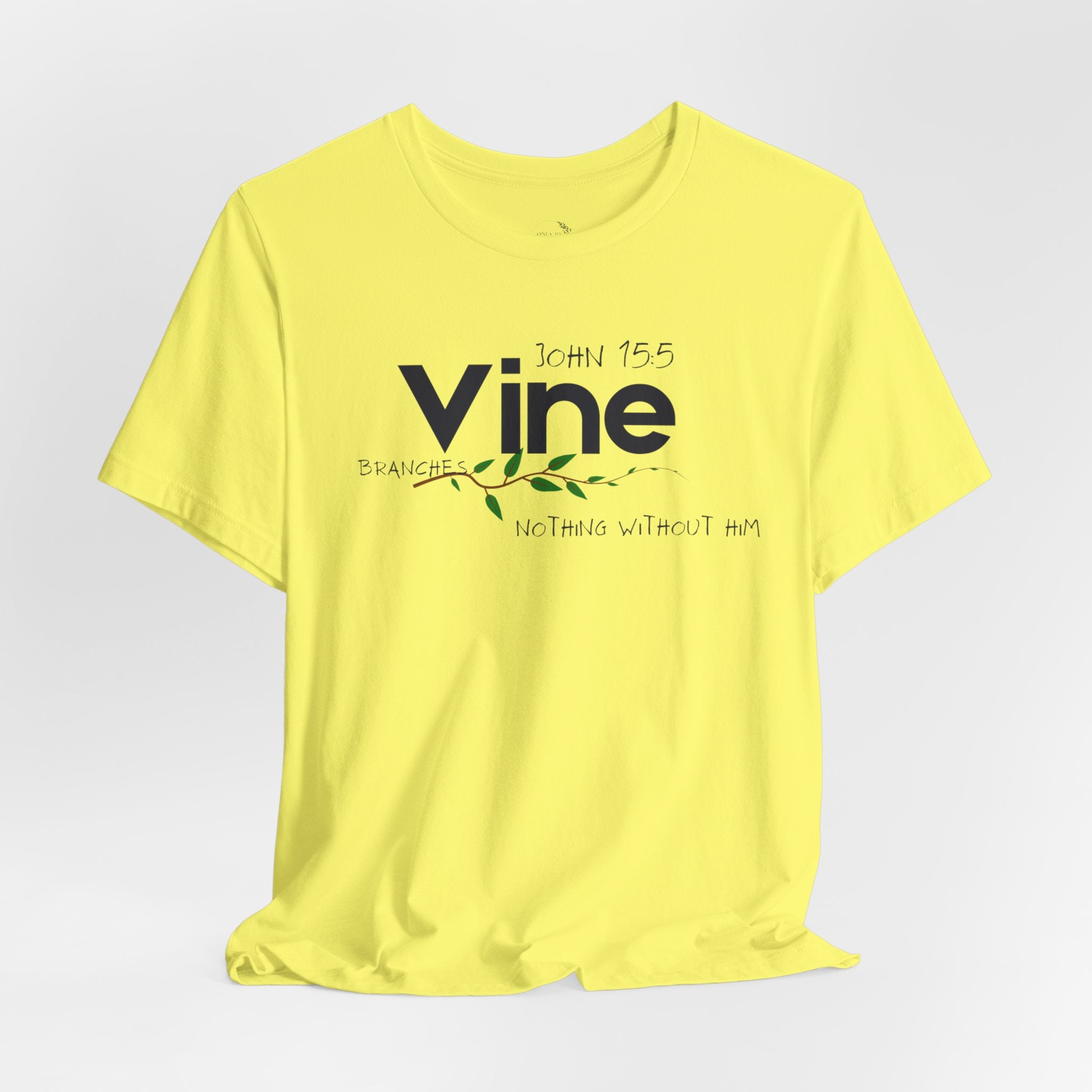 Vine typography tee T-Shirt | botanical vine script graphic