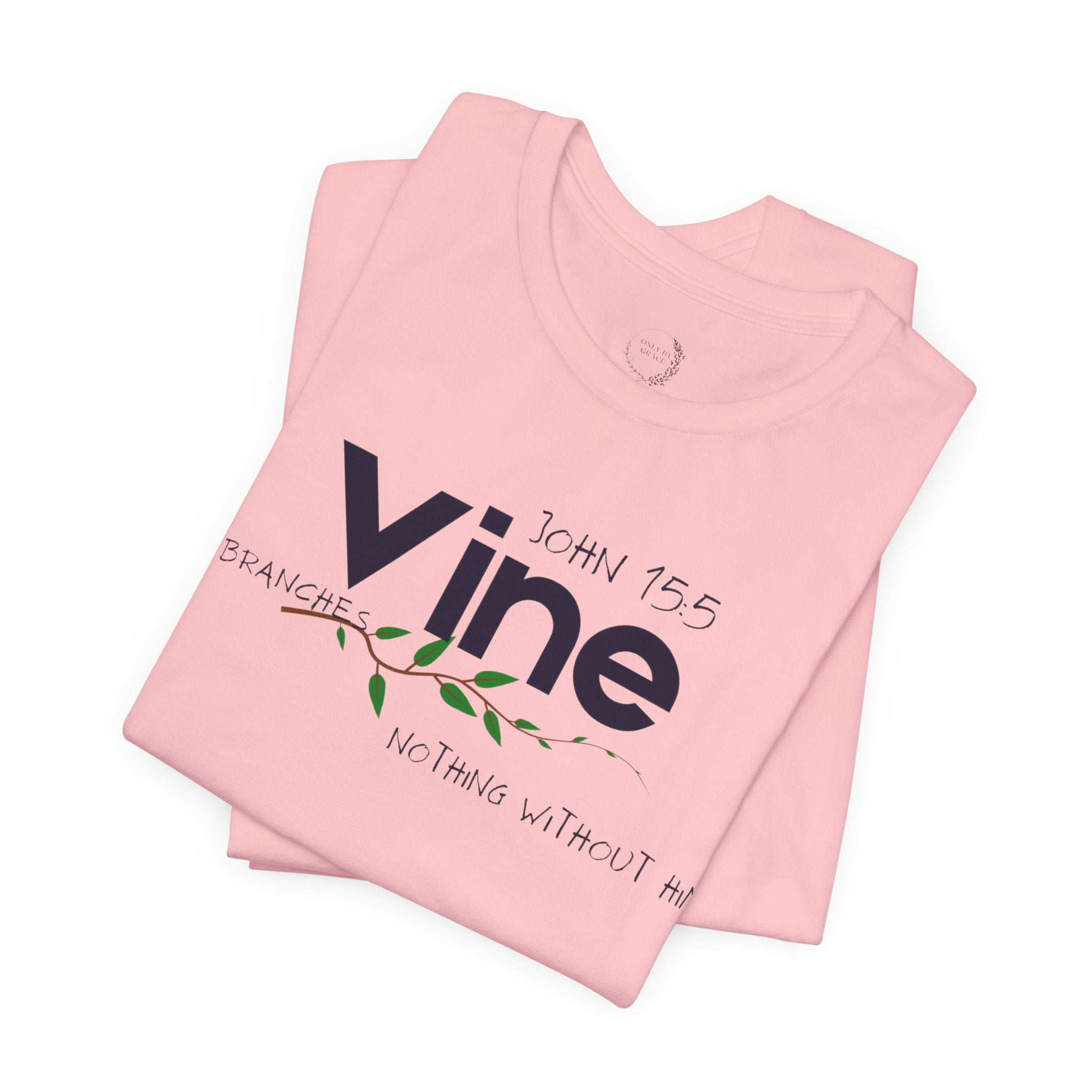 Vine typography tee T-Shirt | botanical vine script graphic