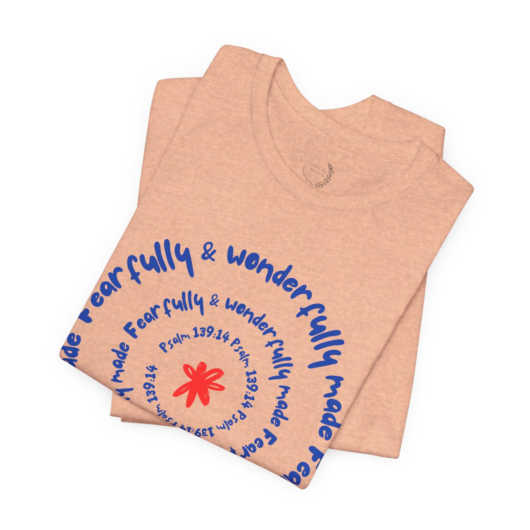 T-Shirt — 'Fearfully & Wonderfully Made' Spiral Design