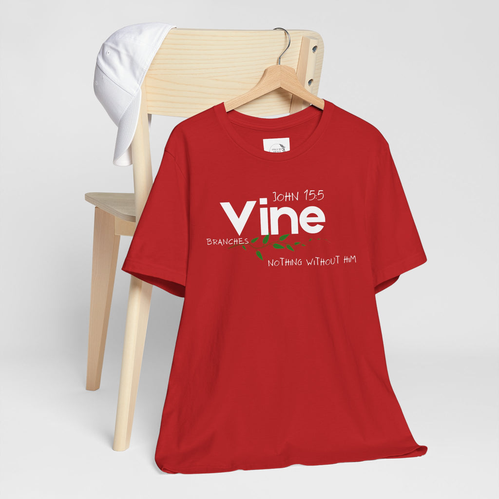 Vine typography tee T-Shirt | botanical vine script graphic