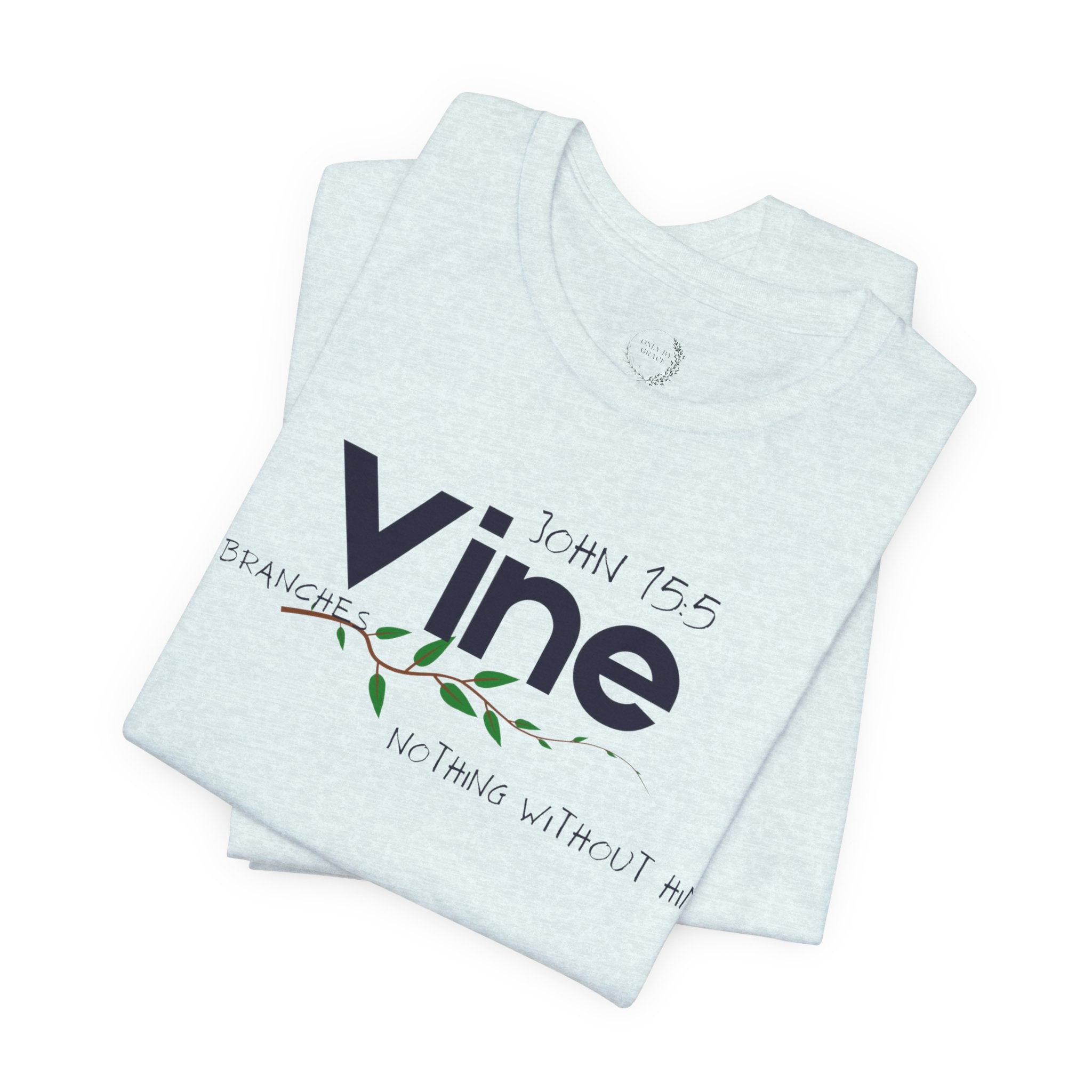 Vine typography tee T-Shirt | botanical vine script graphic