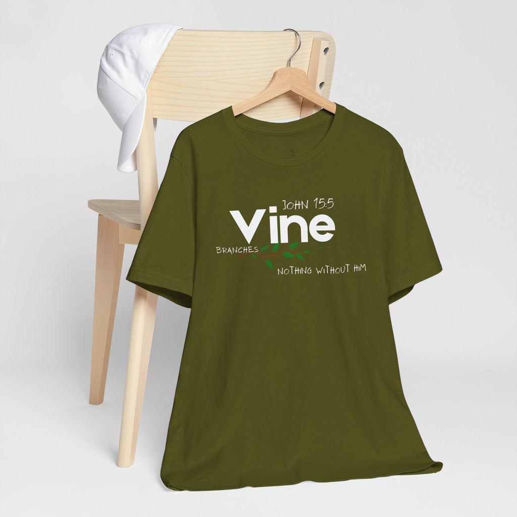 Vine typography tee T-Shirt | botanical vine script graphic