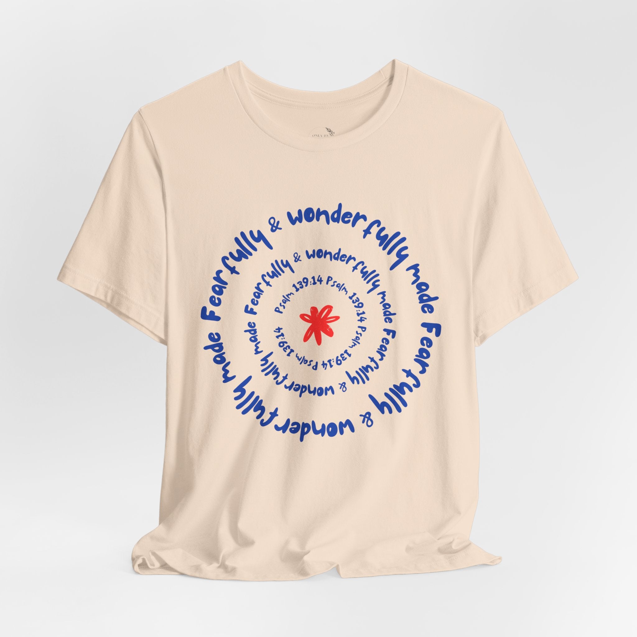 T-Shirt — 'Fearfully & Wonderfully Made' Spiral Design