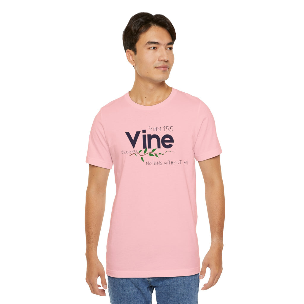 Vine typography tee T-Shirt | botanical vine script graphic