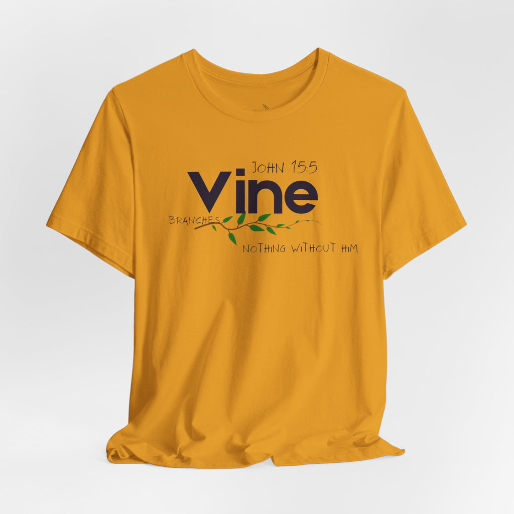 Vine typography tee T-Shirt | botanical vine script graphic