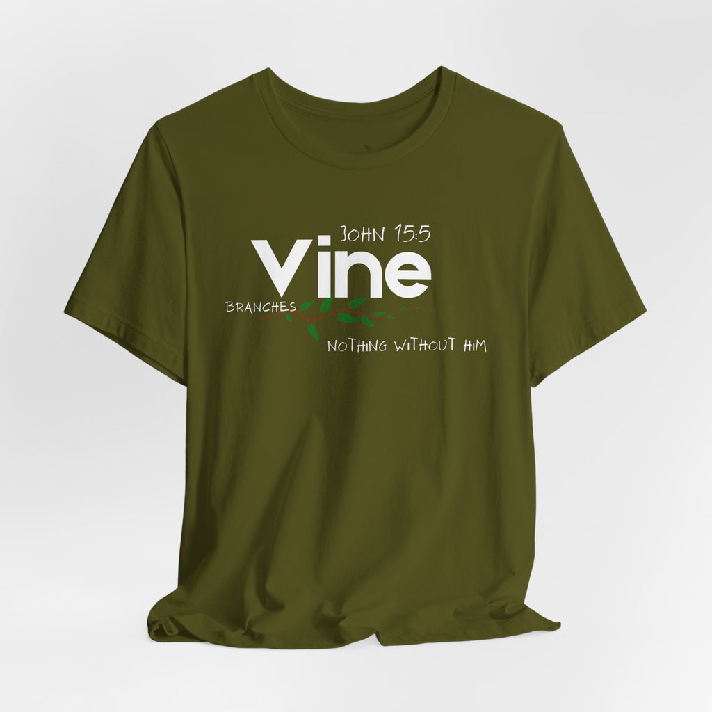 Vine typography tee T-Shirt | botanical vine script graphic