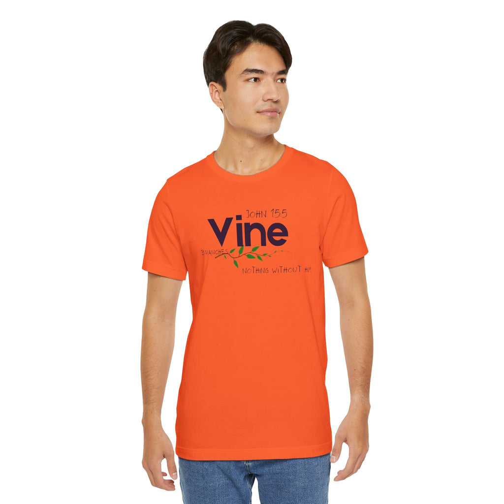Vine typography tee T-Shirt | botanical vine script graphic