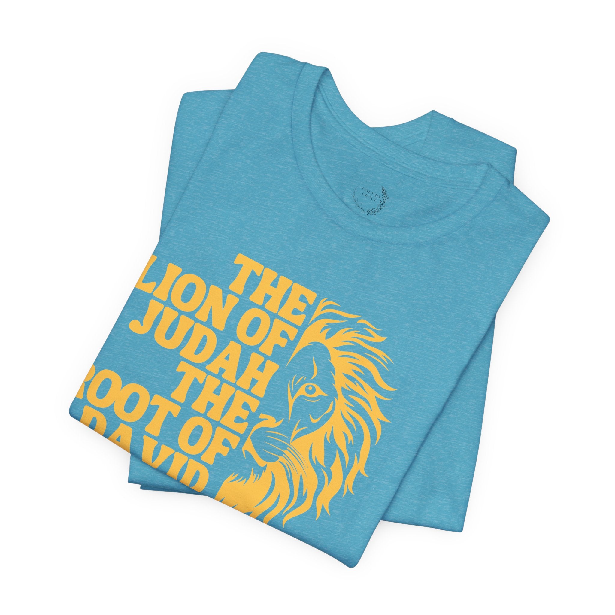 Lion of Judah T‑Shirt — "The Lion of Judah The Root of David Has Triumphed" Christian Graphic Tee