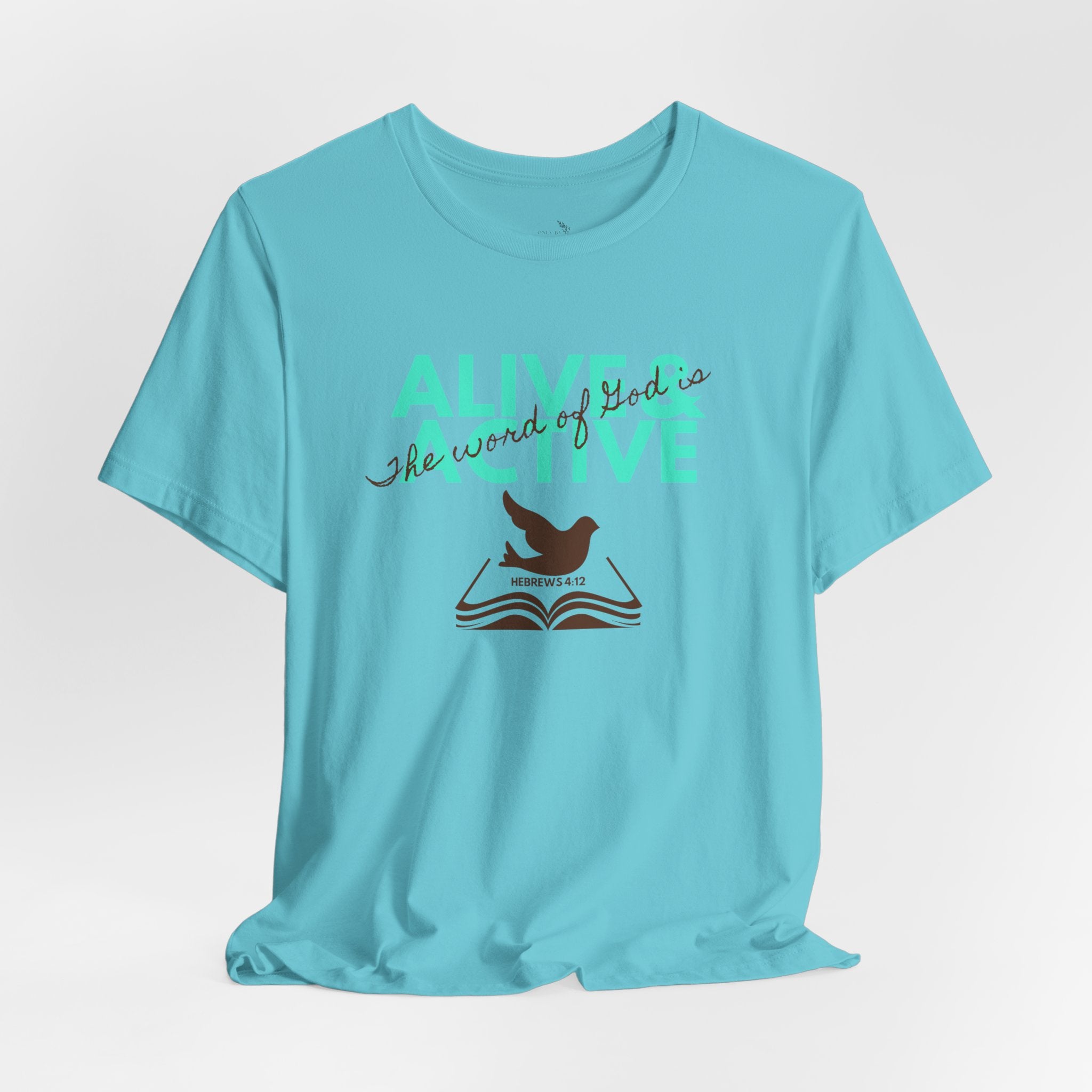 Alive & Active sword wings T-Shirt | Hebrews 4:12 scripture design