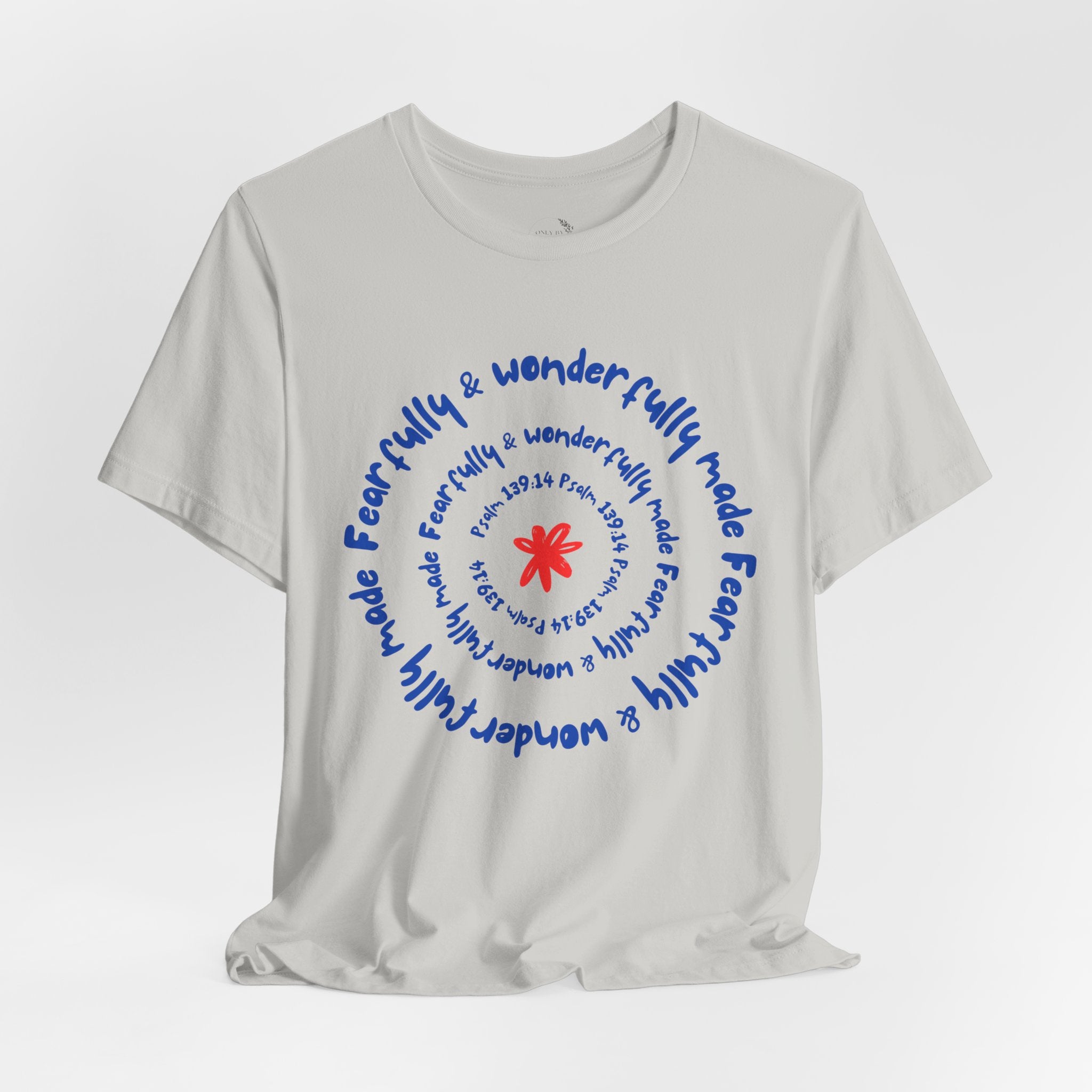 T-Shirt — 'Fearfully & Wonderfully Made' Spiral Design