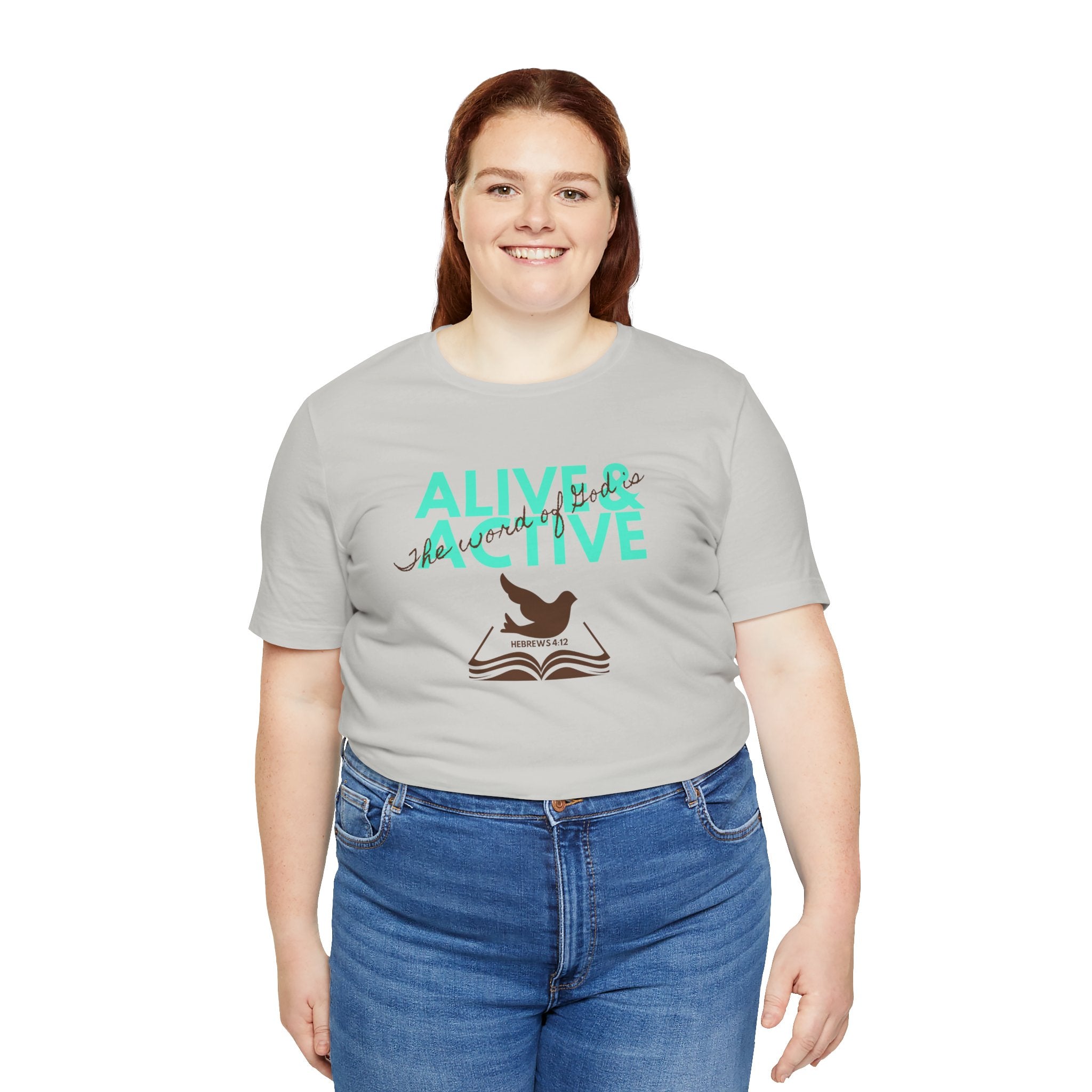 Alive & Active sword wings T-Shirt | Hebrews 4:12 scripture design