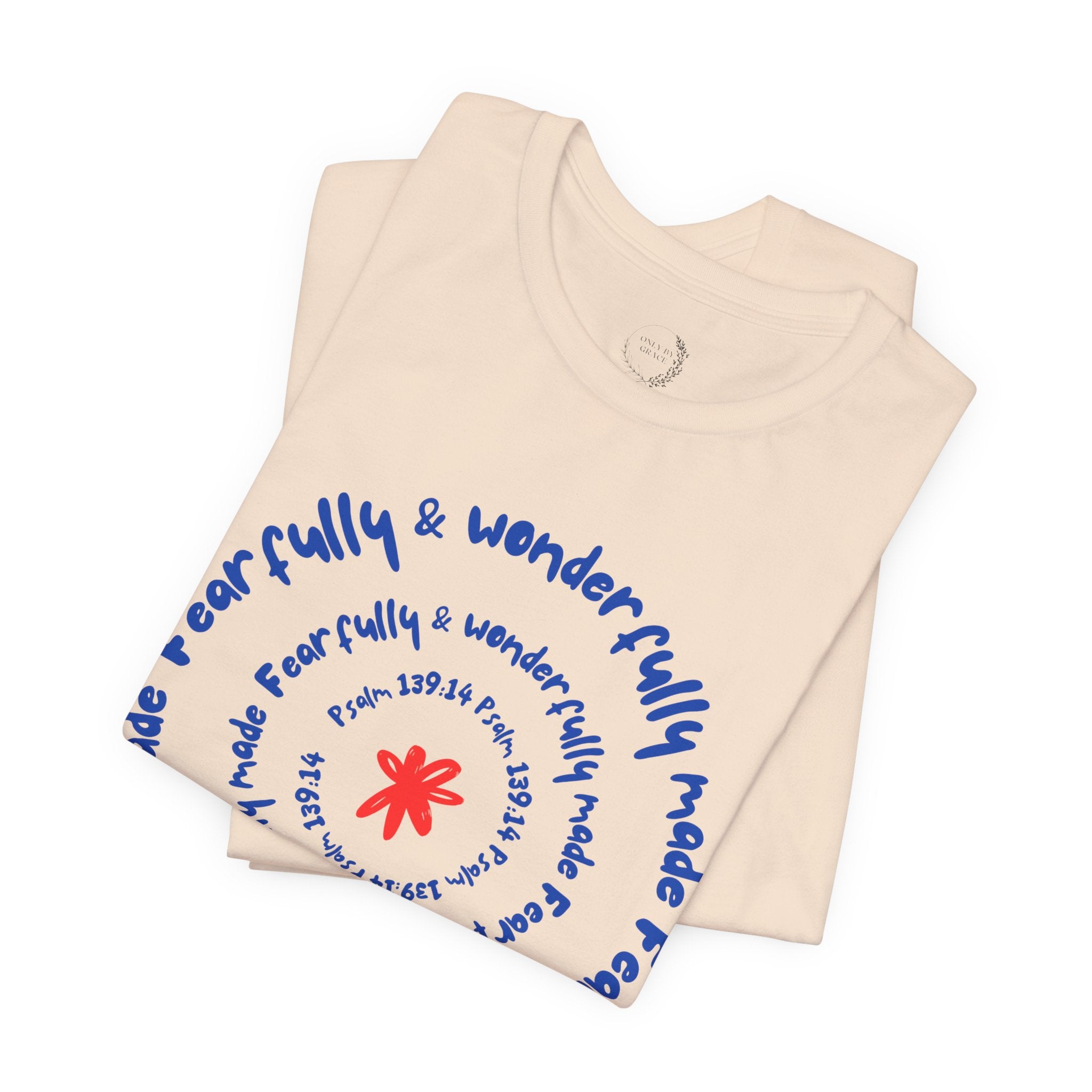 T-Shirt — 'Fearfully & Wonderfully Made' Spiral Design