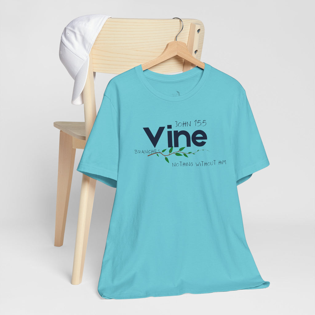 Vine typography tee T-Shirt | botanical vine script graphic