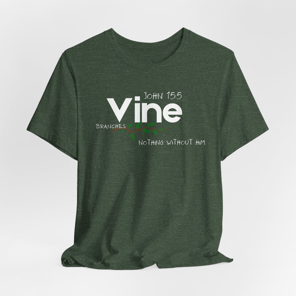 Vine typography tee T-Shirt | botanical vine script graphic