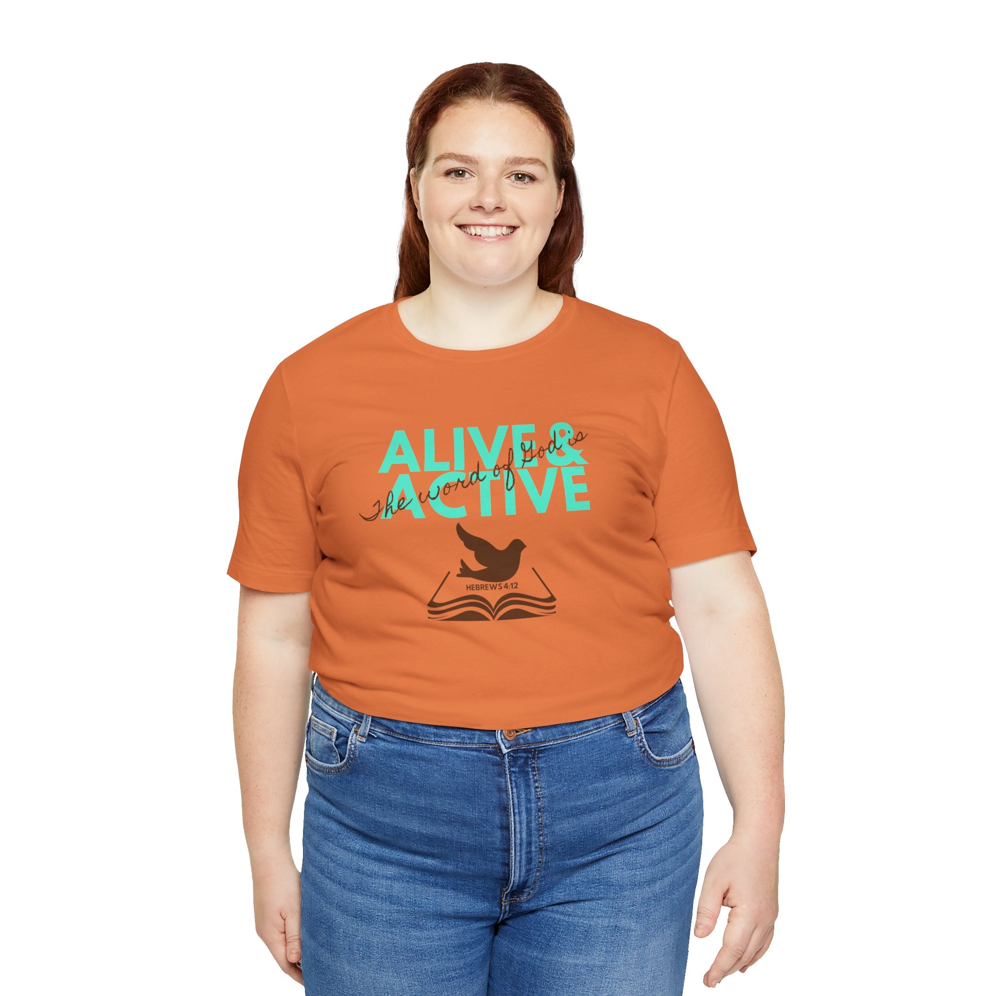 Alive & Active sword wings T-Shirt | Hebrews 4:12 scripture design
