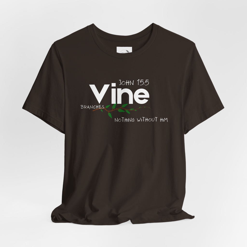 Vine typography tee T-Shirt | botanical vine script graphic