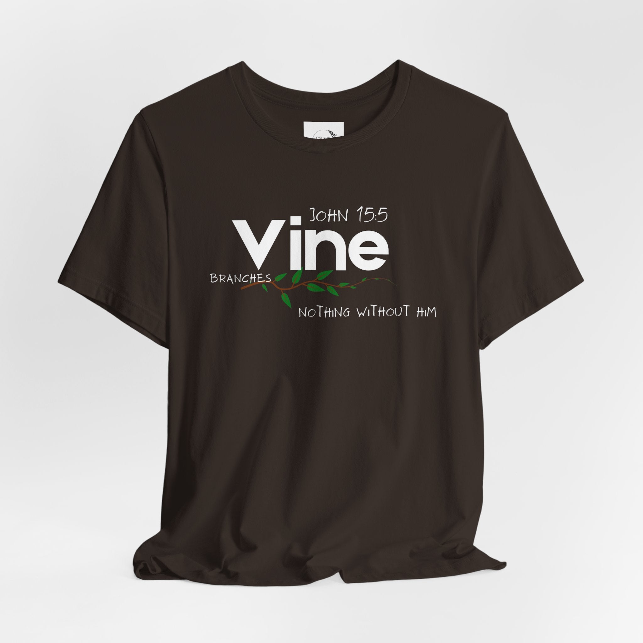 Vine typography tee T-Shirt | botanical vine script graphic