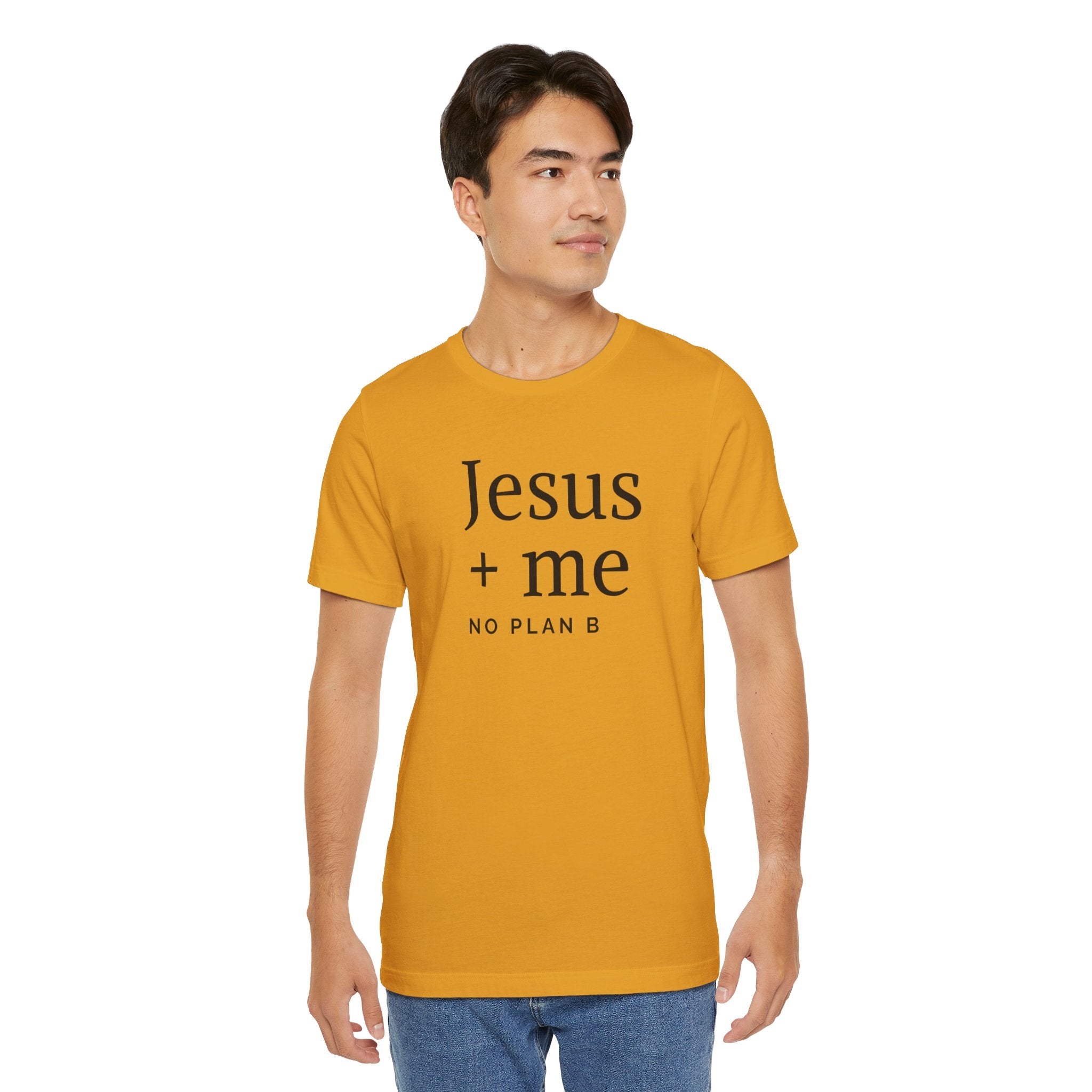 Jesus + Me No Plan B T-Shirt | Christian Cross Scripture Tee