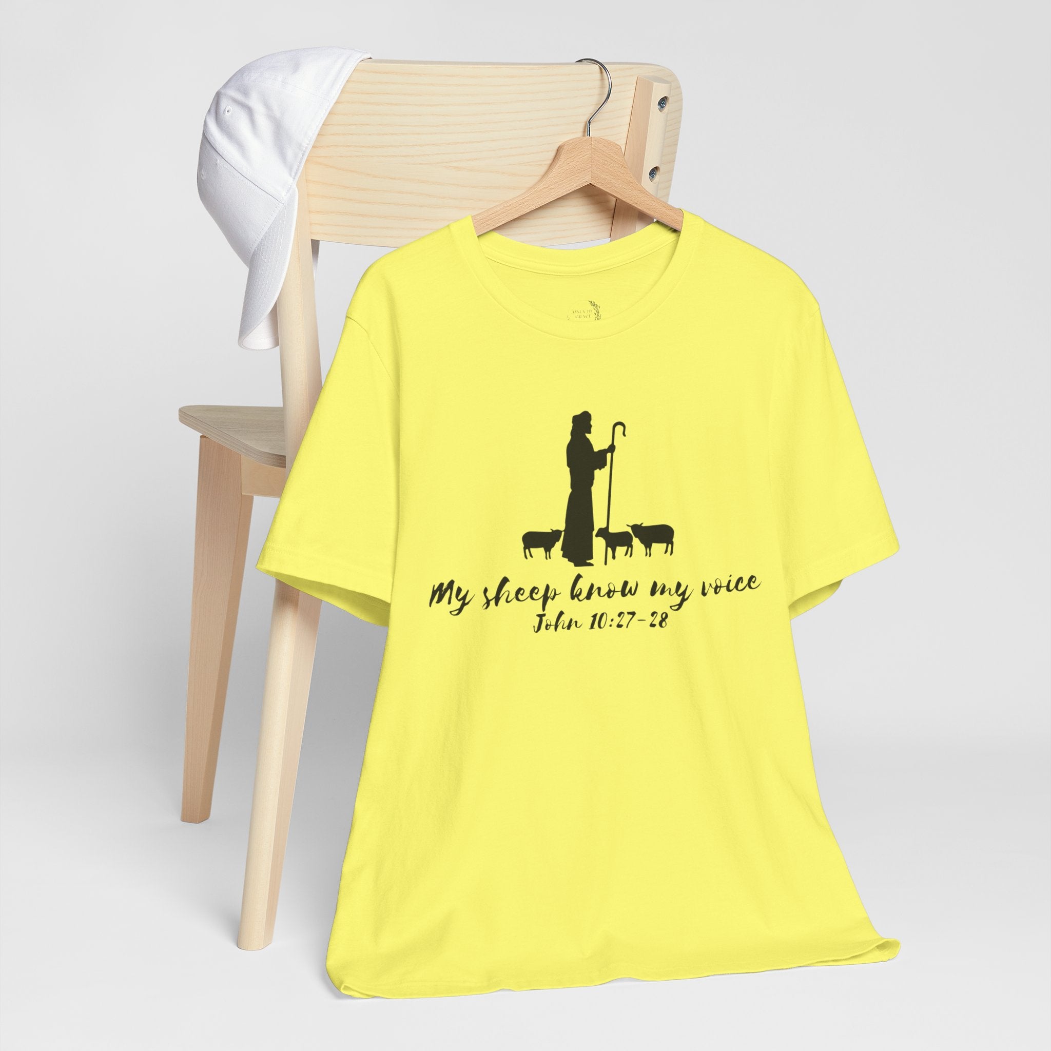 My Sheep Know My Voice shepherd silhouette T-Shirt | John 10:27 scripture