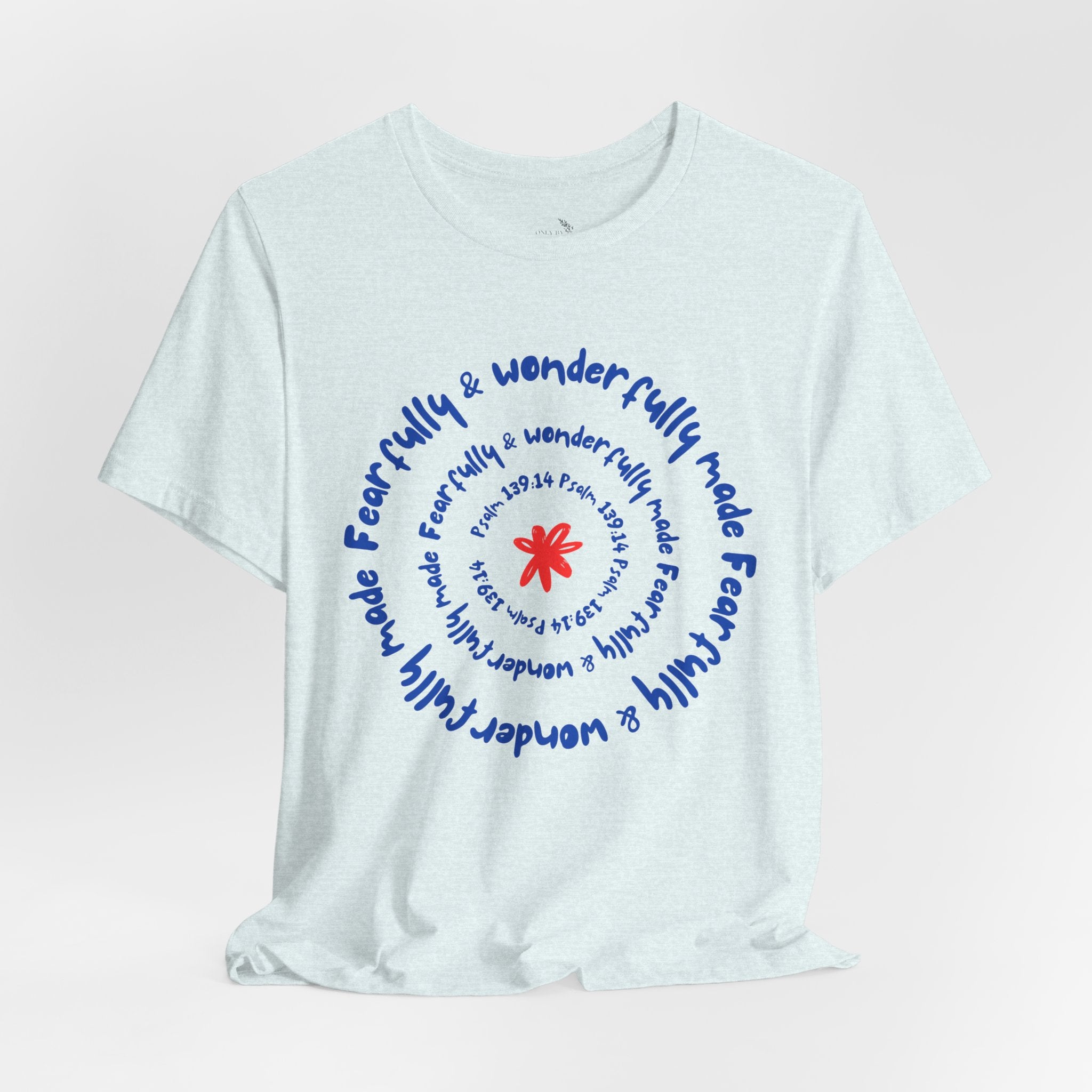 T-Shirt — 'Fearfully & Wonderfully Made' Spiral Design