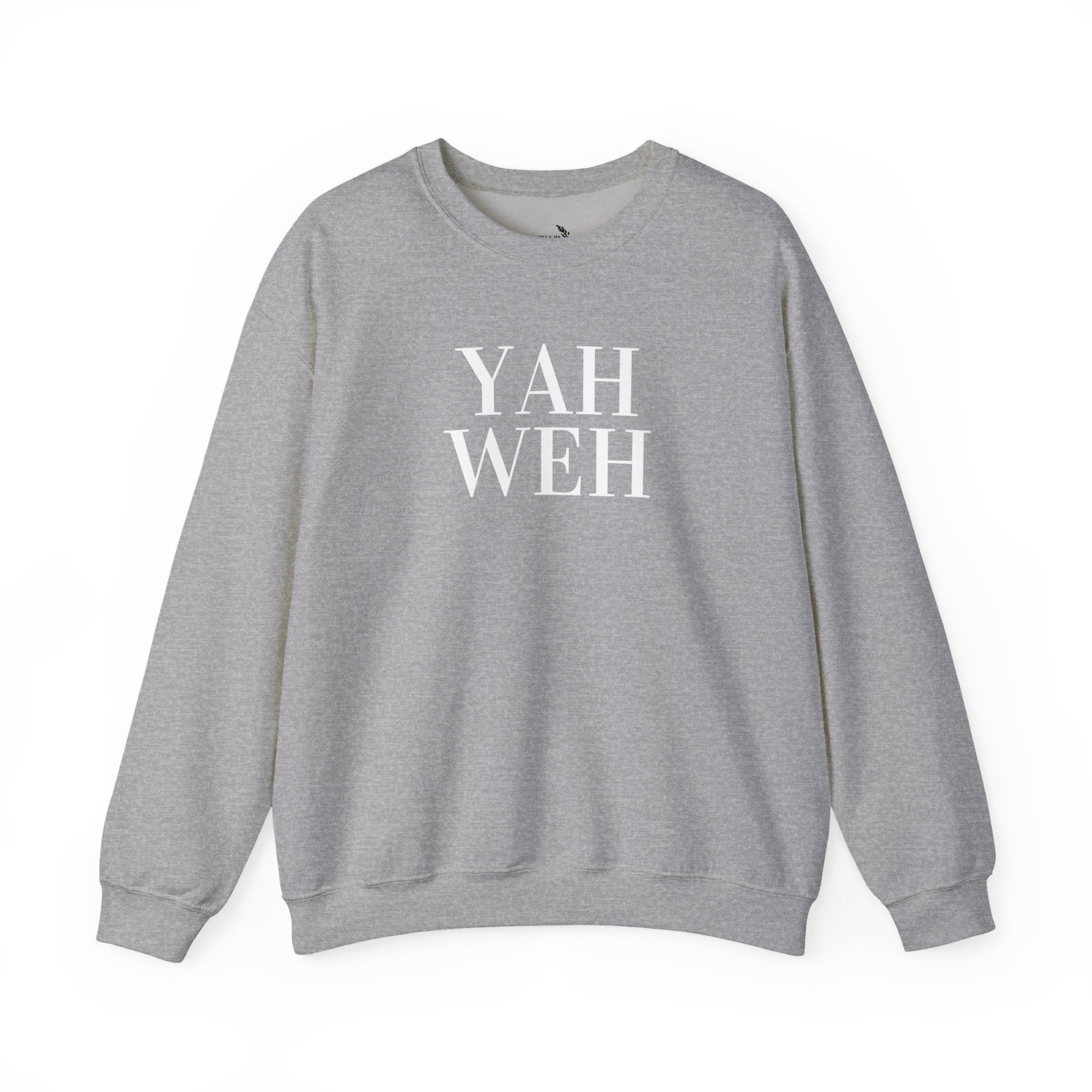 YAHWEH Minimalist Typography Sweatshirt | Religious Faith Crewneck