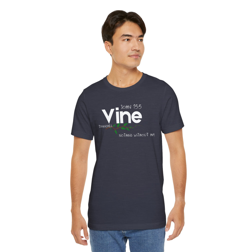 Vine typography tee T-Shirt | botanical vine script graphic